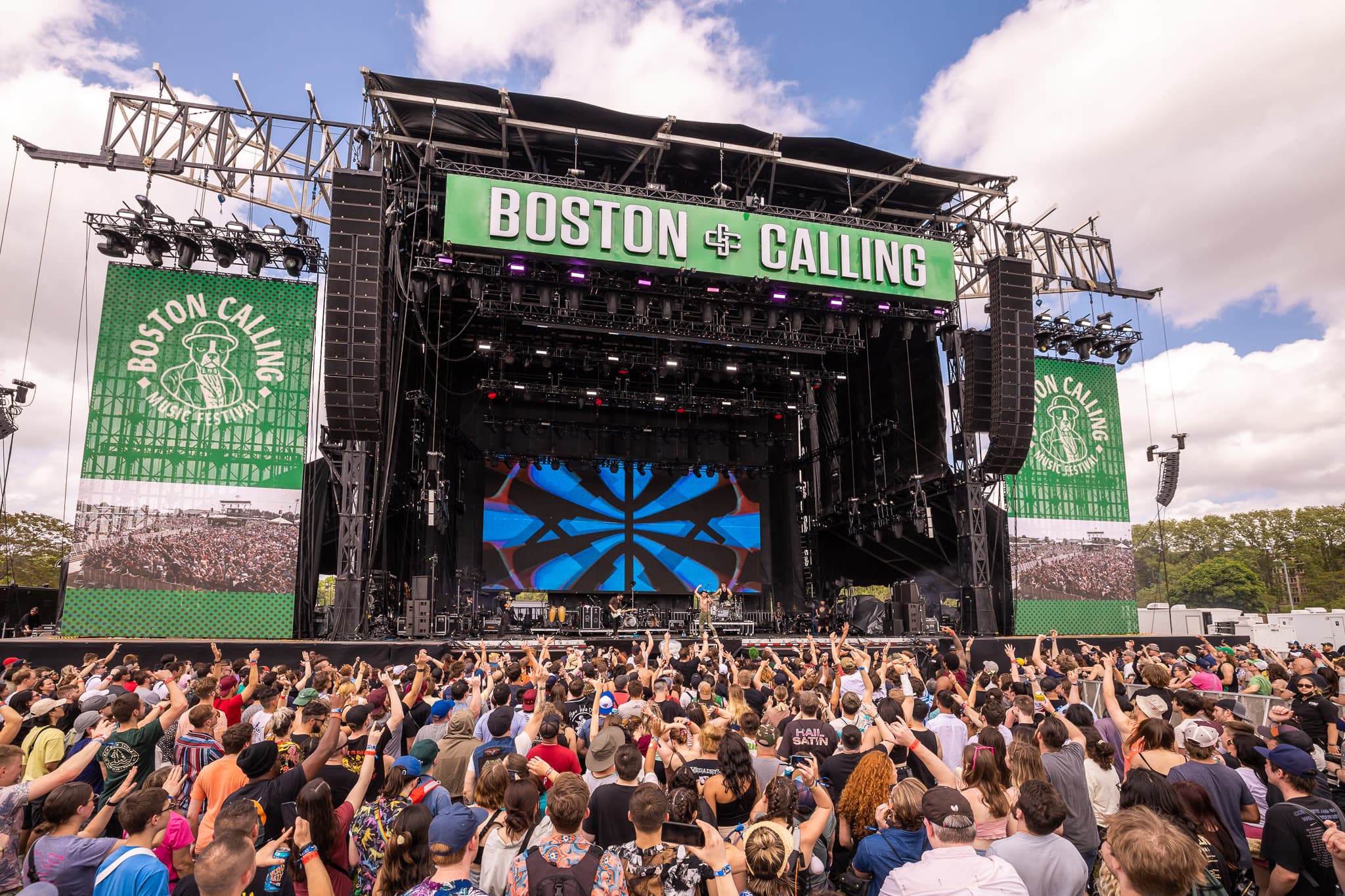 Audience members watch on of the 2022 Boston Calling Music Festival bands. (Courtesy Boston Calling Music Festival)