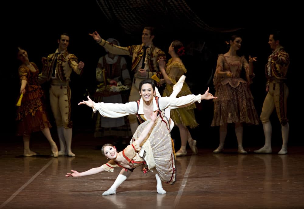 Jeffrey Cirio and Misa Kuranaga in Rudolf Nureyev's &quot;Don Quixote.&quot; (Courtesy Gene Schiavone/Boston Ballet)