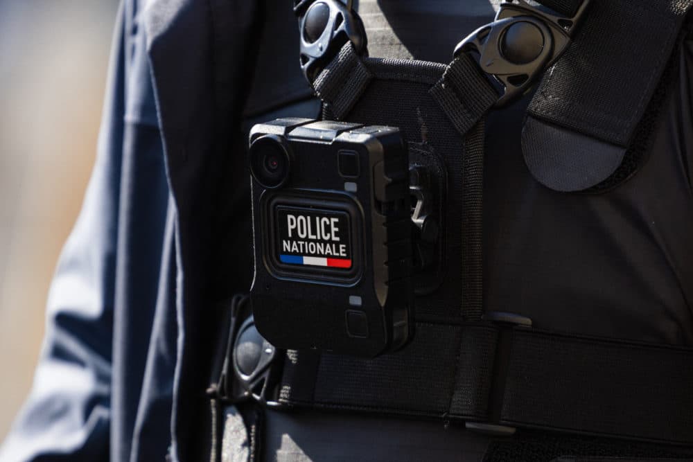 A police body camera. (Sameer Al-Doumy/AFP via Getty Images)