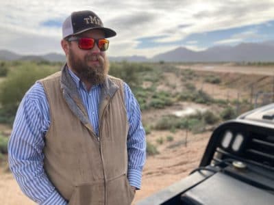 Jace Miller’s farm in Central Arizona lost all of its water from the Colorado River on Jan. 1. As the drought persists across the West, people who rely on the river to survive are starting to feel the effects. (Peter O'Dowd/Here & Now)