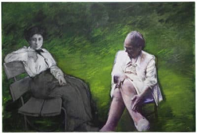 May Stevens, "Forming the Fifth International," 1985. (Courtesy of the estate of the artist and RYAN LEE Gallery, New York.)