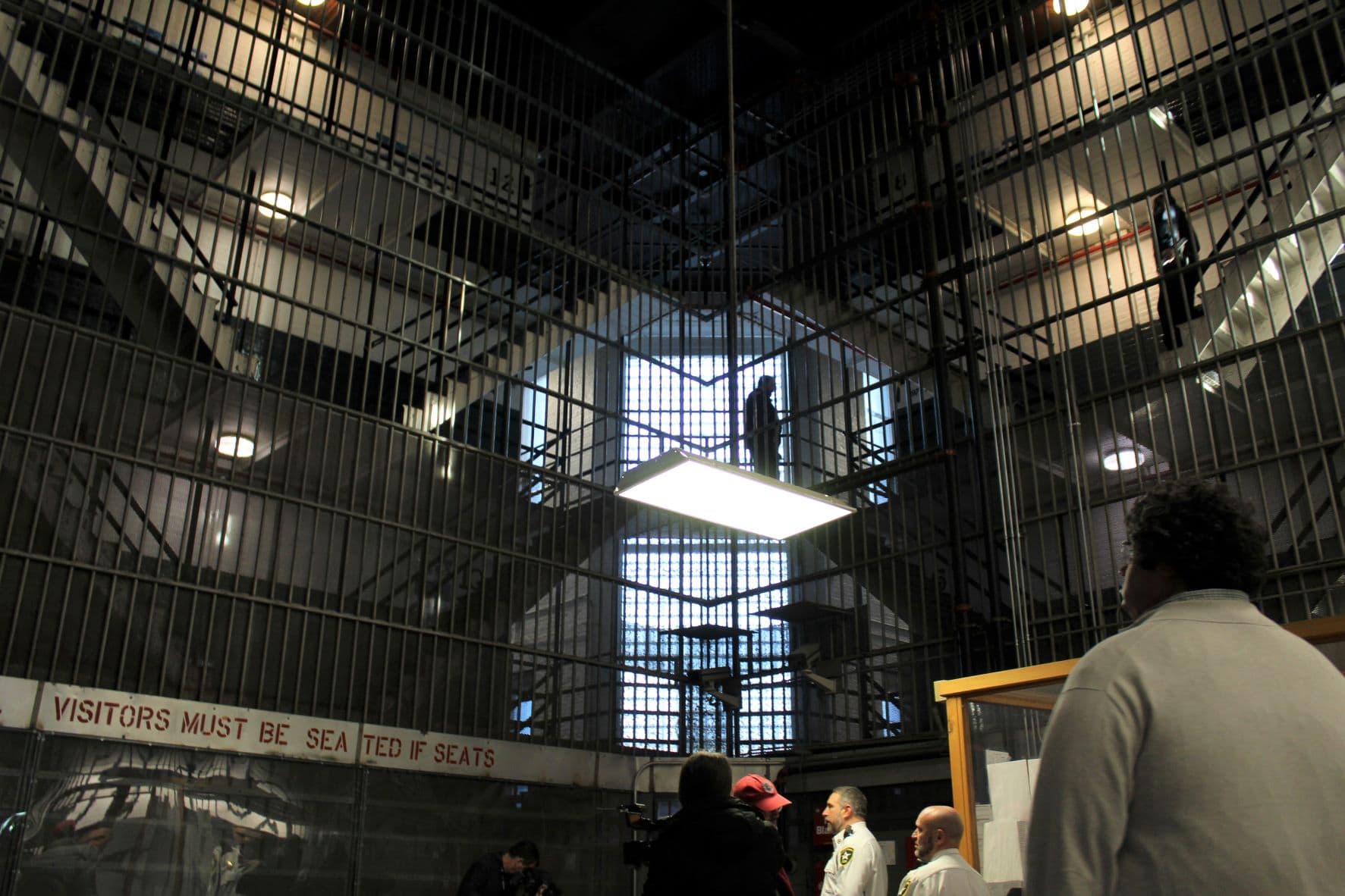 Much of the jail's original infrastructure from 1888 remains in use today. (Ben Berke/The Public's Radio)