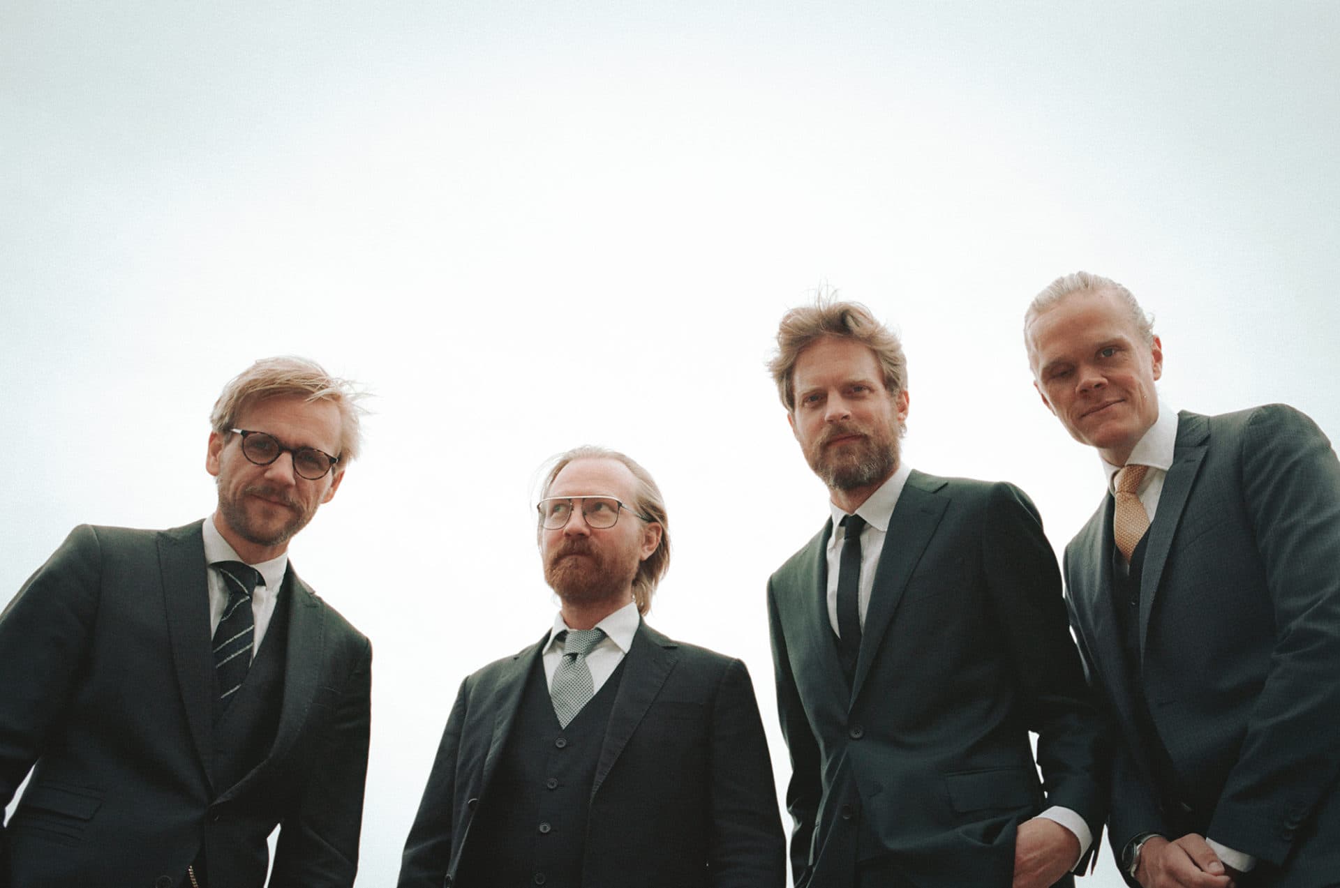 The Danish String Quartet, from left to right: Rune Tonsgaard Sørensen, Fredrik Schøyen Sjölin, Asbjørn Nørgaard, Frederik Øland. (Courtesy Caroline Bittencourt)