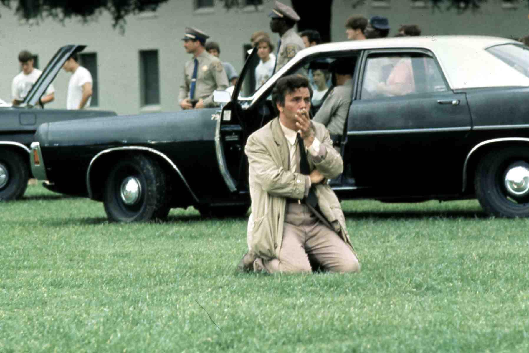 Peter Falk as Columbo in a still from the1974 episode "By Dawn's Early Light." (FilmPublicityArchive/United Archives via Getty Images)