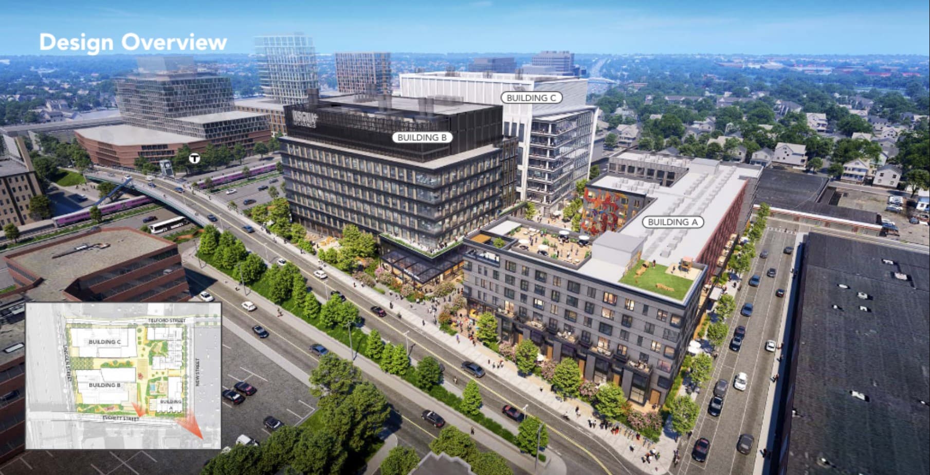 Rendering of the proposed 176 Lincoln Street redevelopment (Courtesy BPDA)