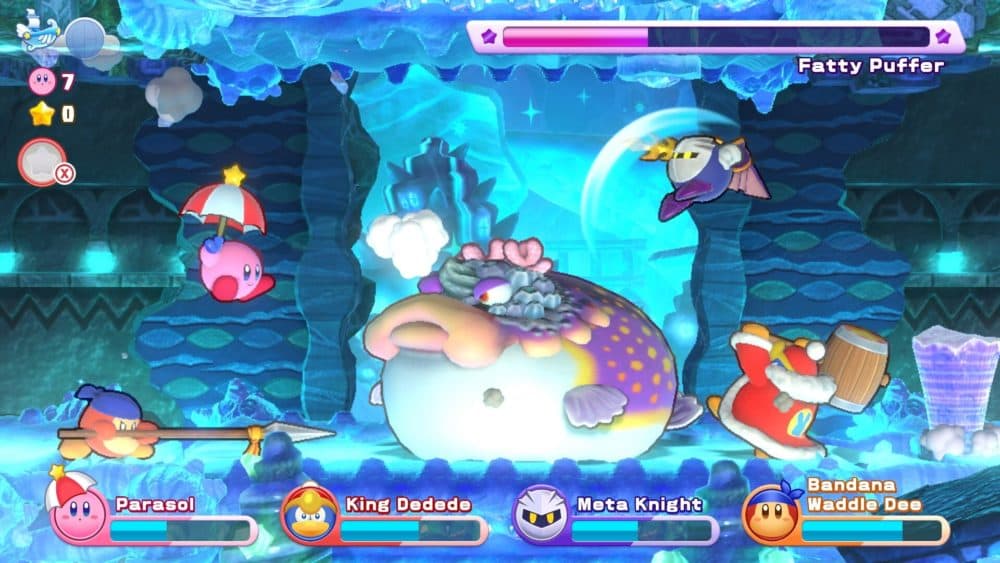 &quot;Kirby's Return to Dream Land Deluxe&quot; also has its share of colorful bosses and challenge modes. (Courtesy of Nintendo)