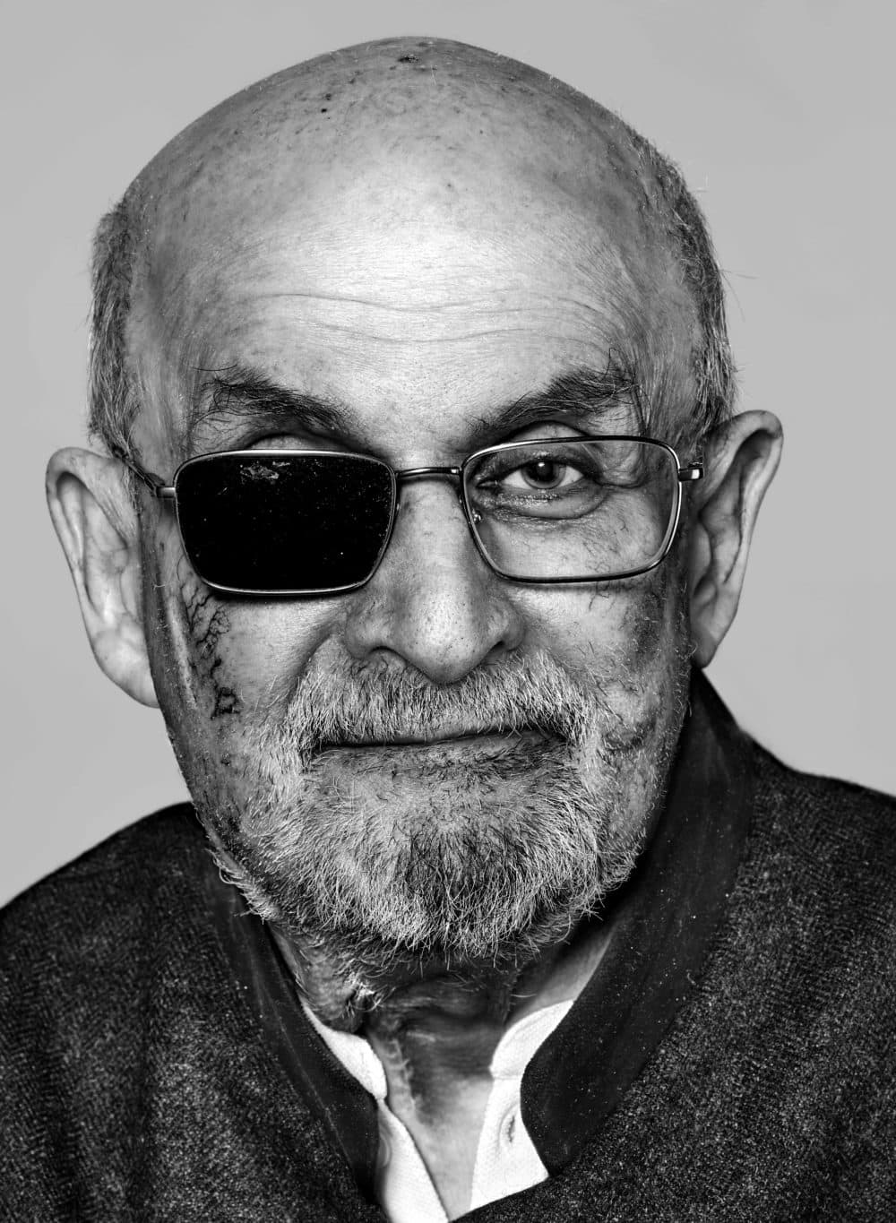 Author Salman Rushdie. (Courtesy of Richard Burbridge for The New Yorker)