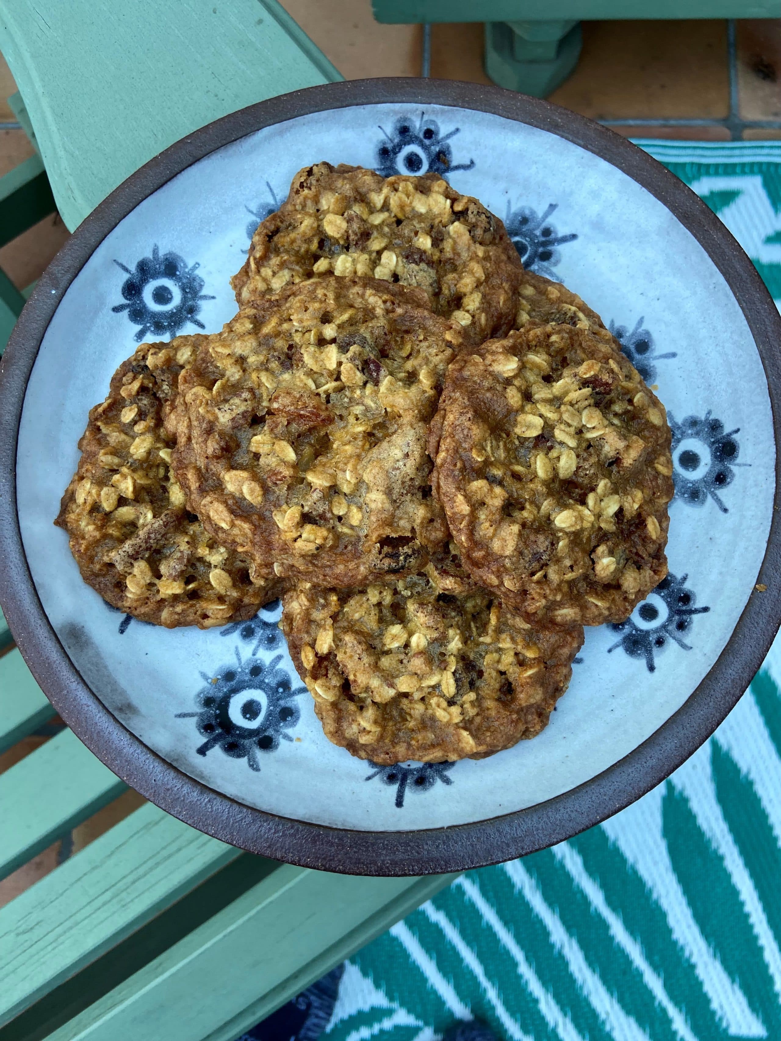 Oatmeal, maple, pecan, raisin cookies. (Kathy Gunst/Here & Now)