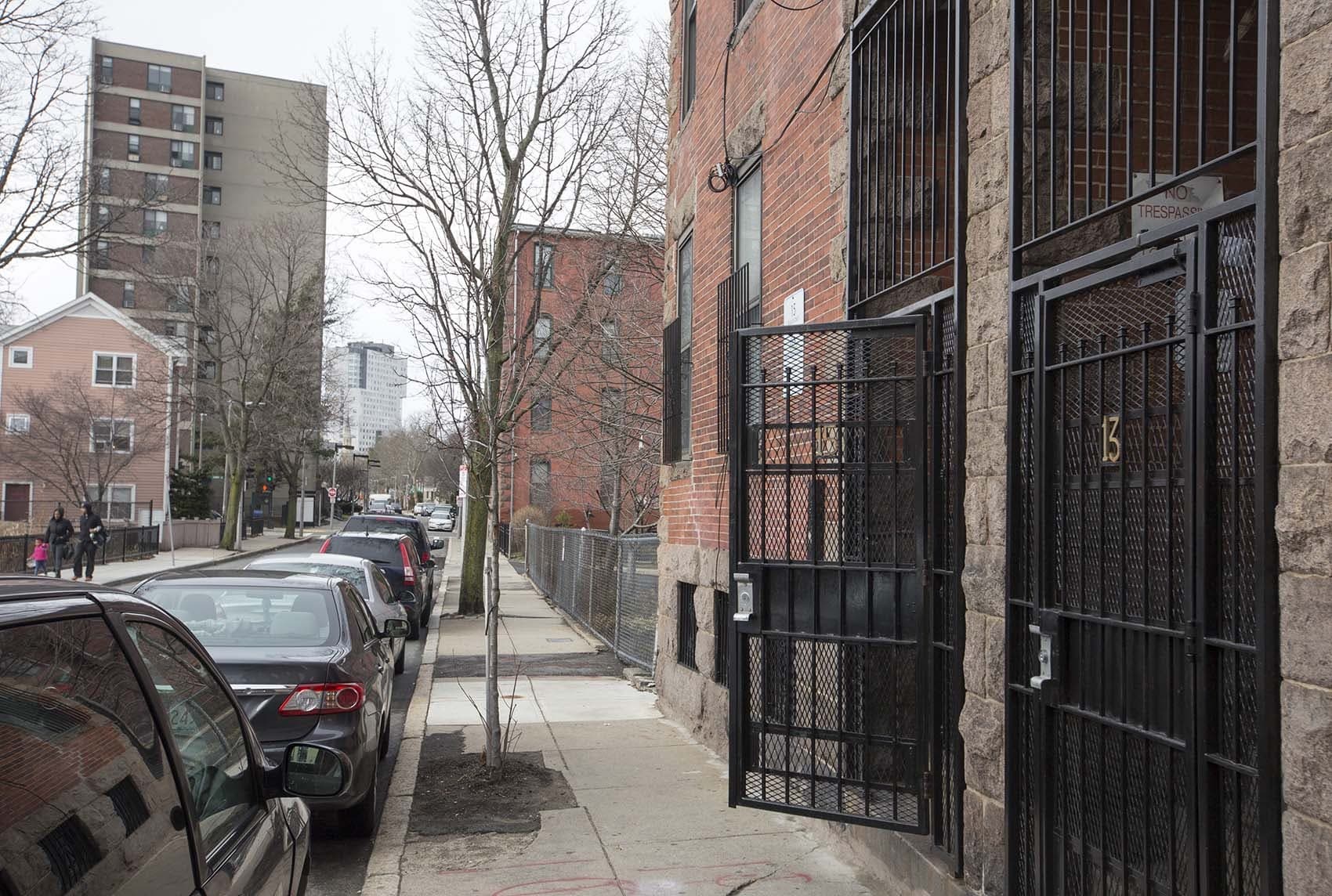 A view down Ruggles Street in Boston. (Joe Difazio for WBUR)