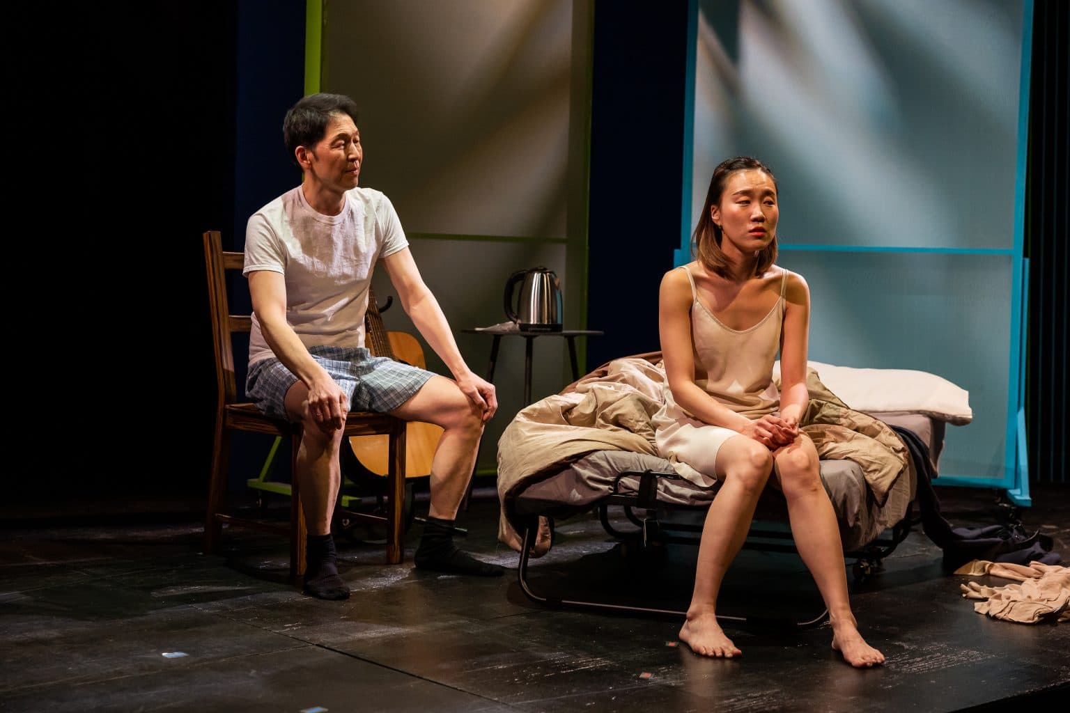 Jeffrey Song and Eunji Lim in SpeakEasy Stage's "Wild Goose Dreams." (Courtesy Nile Scott Studios)