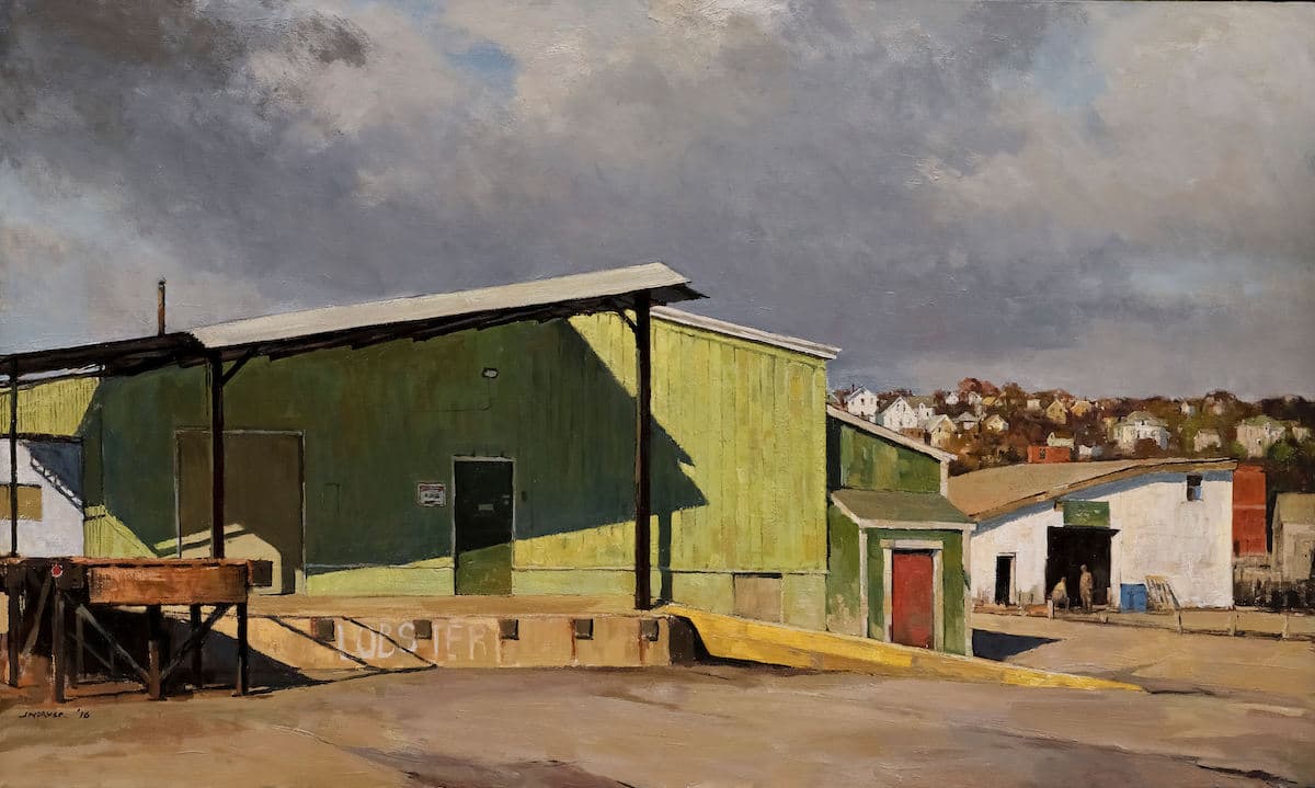 Jeff Weaver, "Lobster Dock," 2017. (Courtesy Cape Ann Museum)