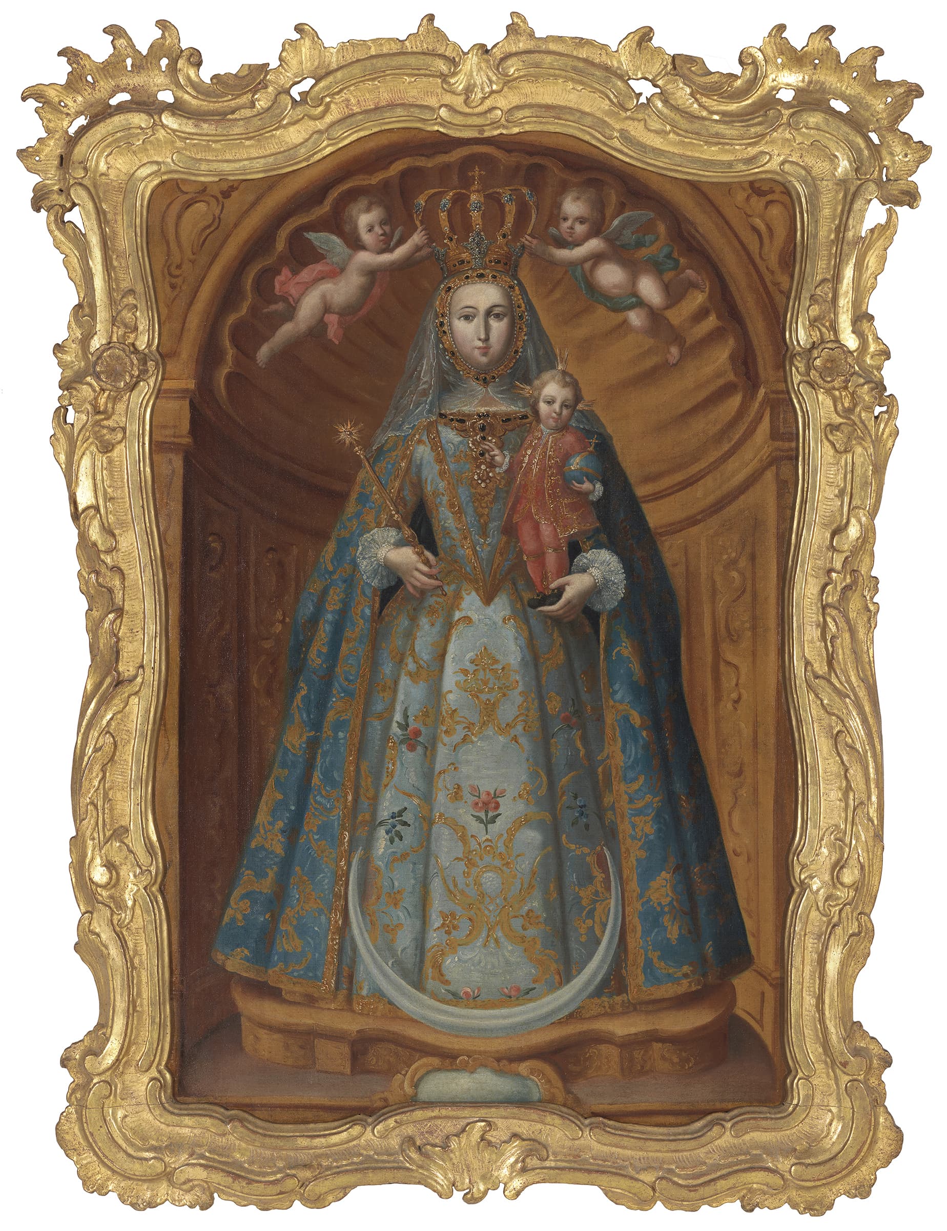 Juan Pedro López, "Nuestra señora de la guía (Our Lady of Guidance)," c. 1765. (Courtesy of the Carl &amp; Marilynn Thoma Foundation; photo by Jamie Stukenberg)