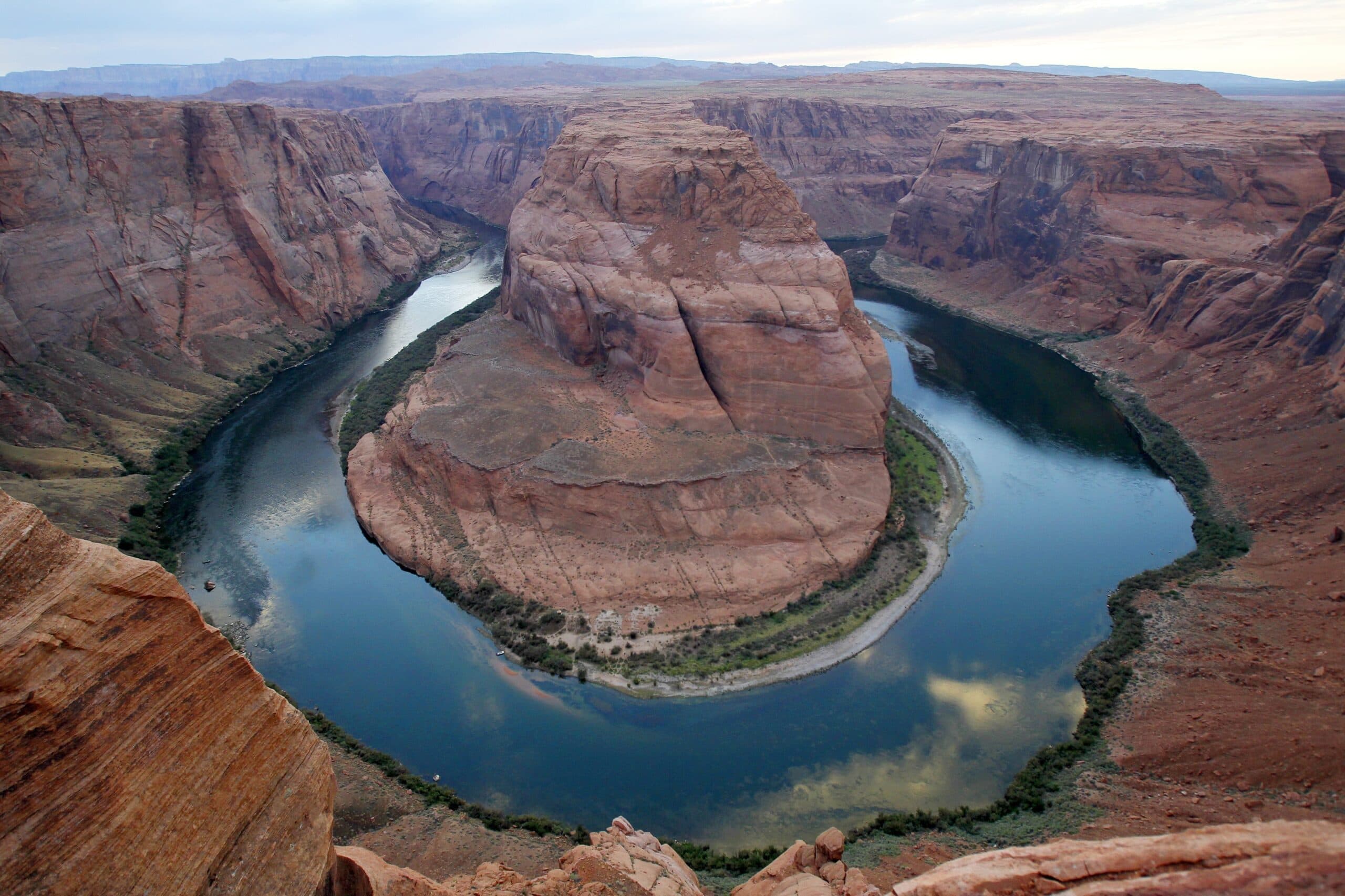 The Colorado River at a the popular Horseshoe Bend in Glen Canyon National Recreation Area, in Page, Ariz. (Ross D. Franklin/AP)