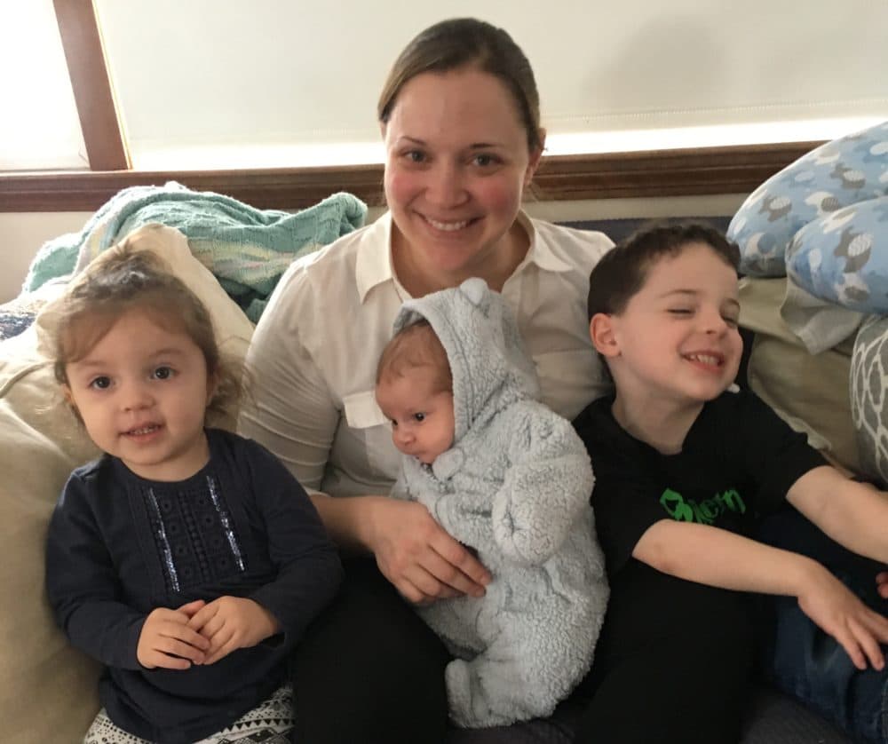 Ashley Healy with her three children in February 2019. (Courtesy Ashley Healy)