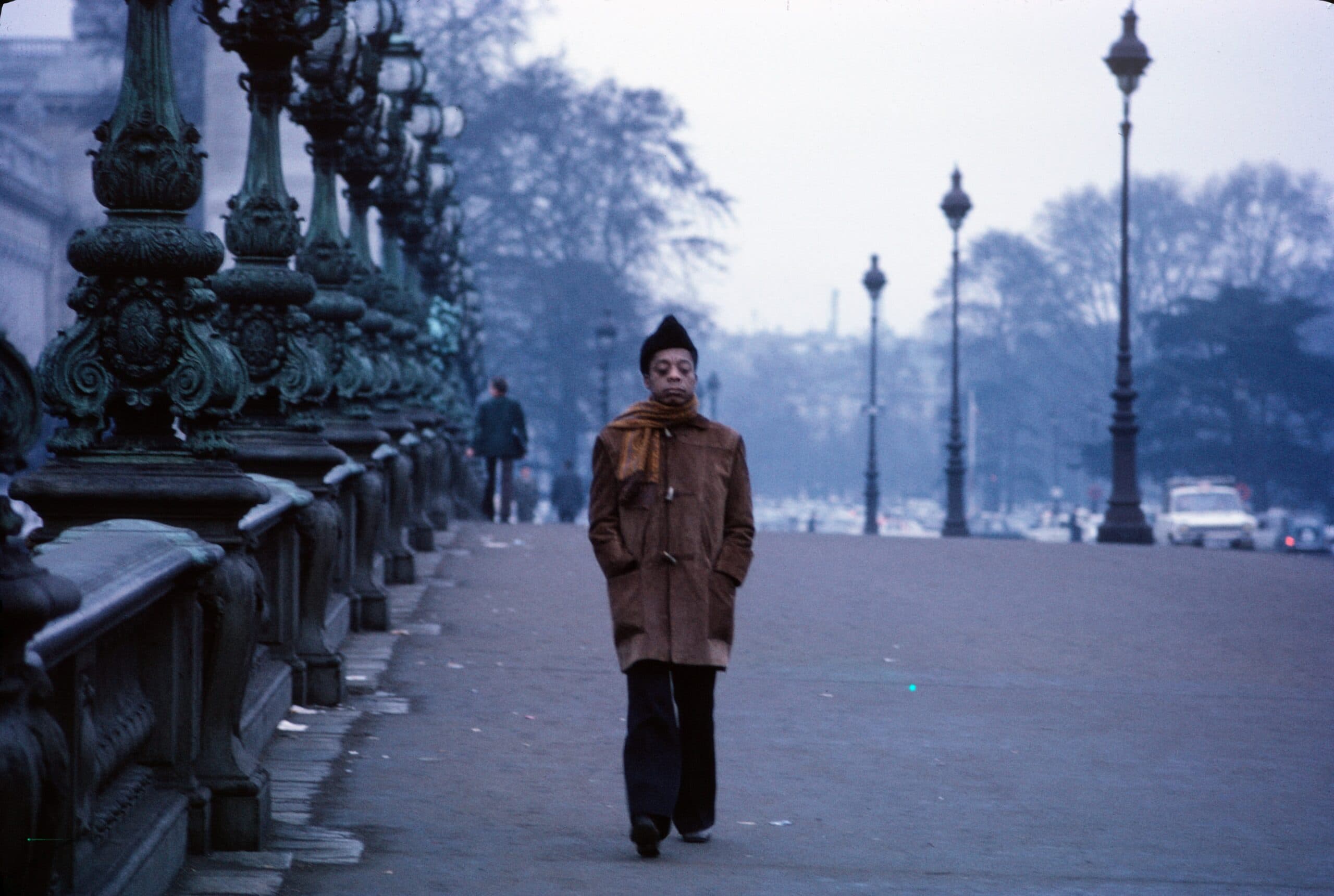 Still of James Baldwin in Paris from "Meeting the Man." (Courtesy Coolidge Corner Theatre)
