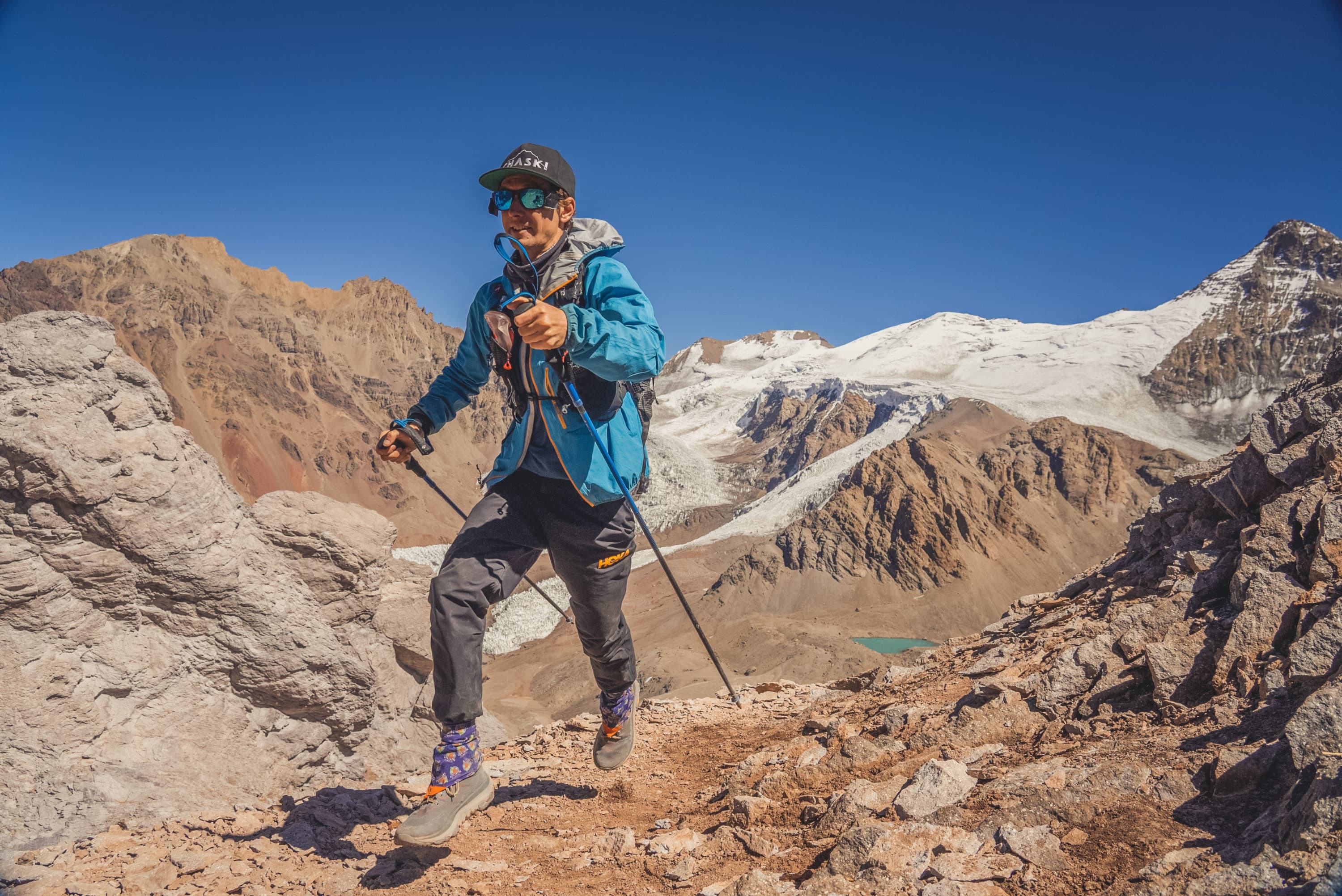 Tyler Andrews hikes Mount Aconcagua. (Courtesy of Tyler Andrews)
