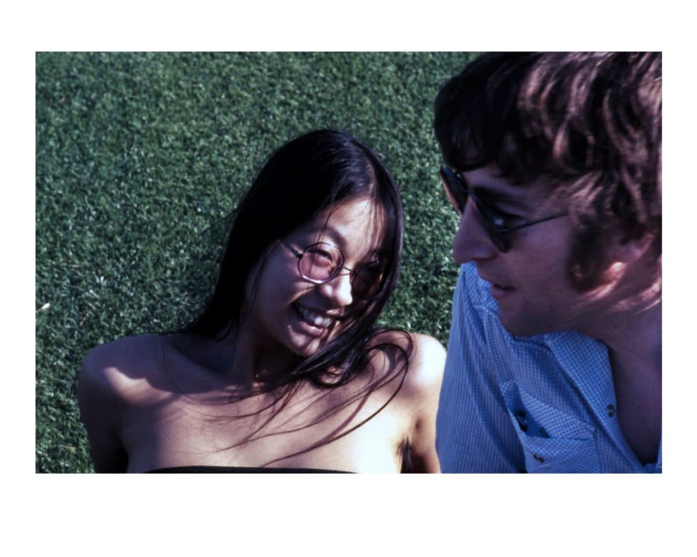 John Lennon with May Pang. (Courtesy May Pang)