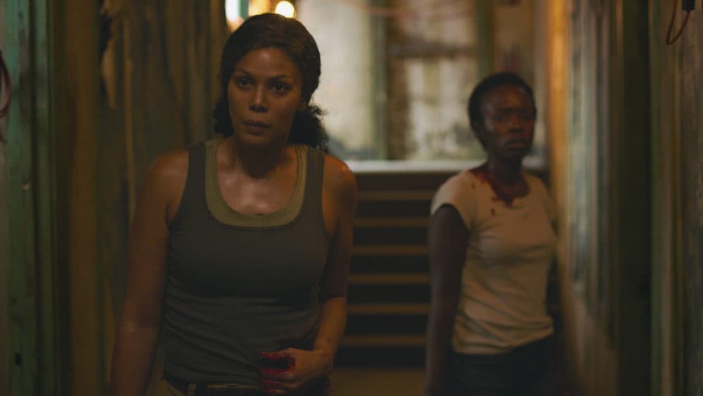 Merle Dandridge as Marlene (left), a character she also played in the original game. (Courtesy of HBO)