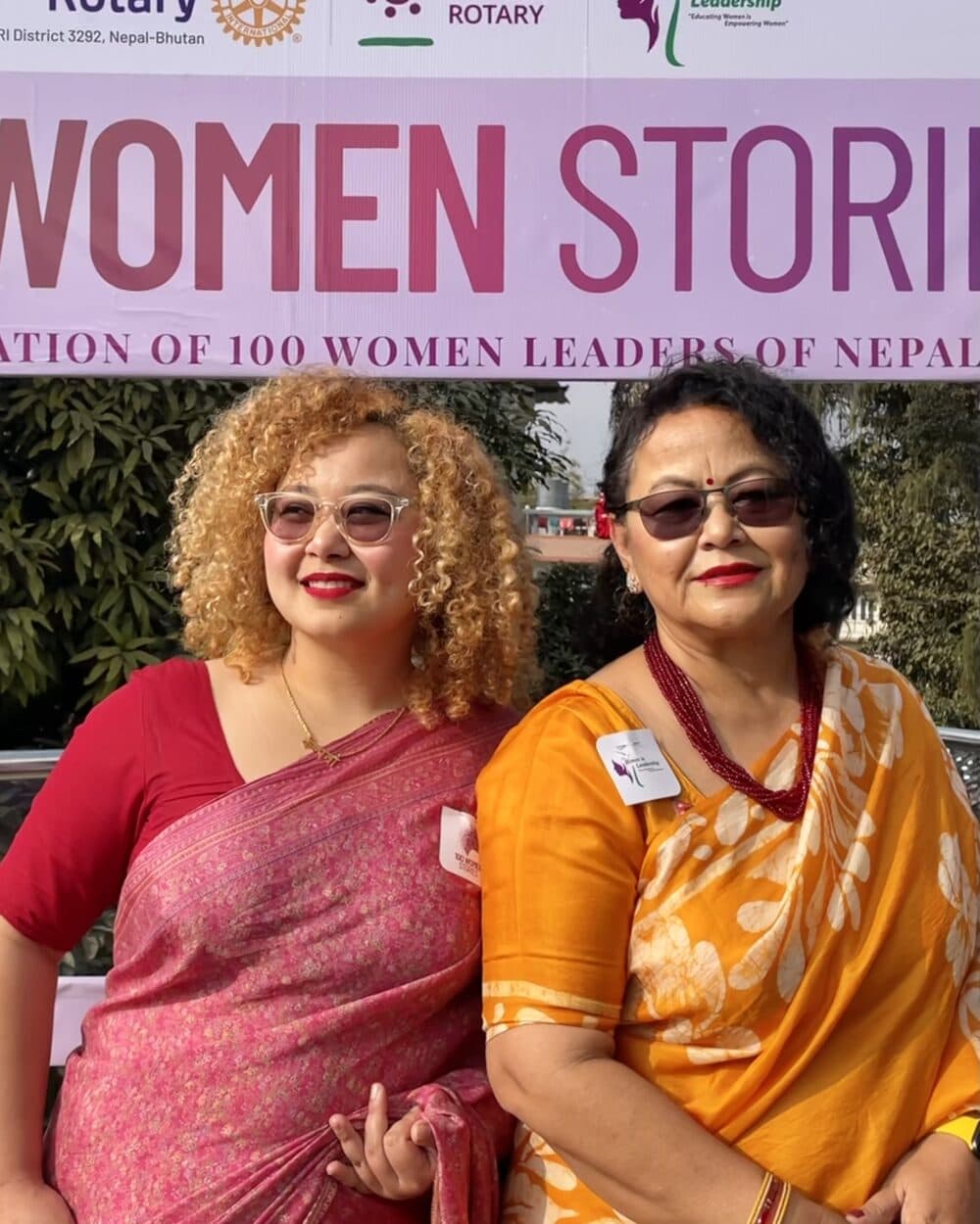 Sneha Shrestha, left, and her mom, Kalpana Devi Piya Shrestha. (Courtesy Sneha Shrestha)