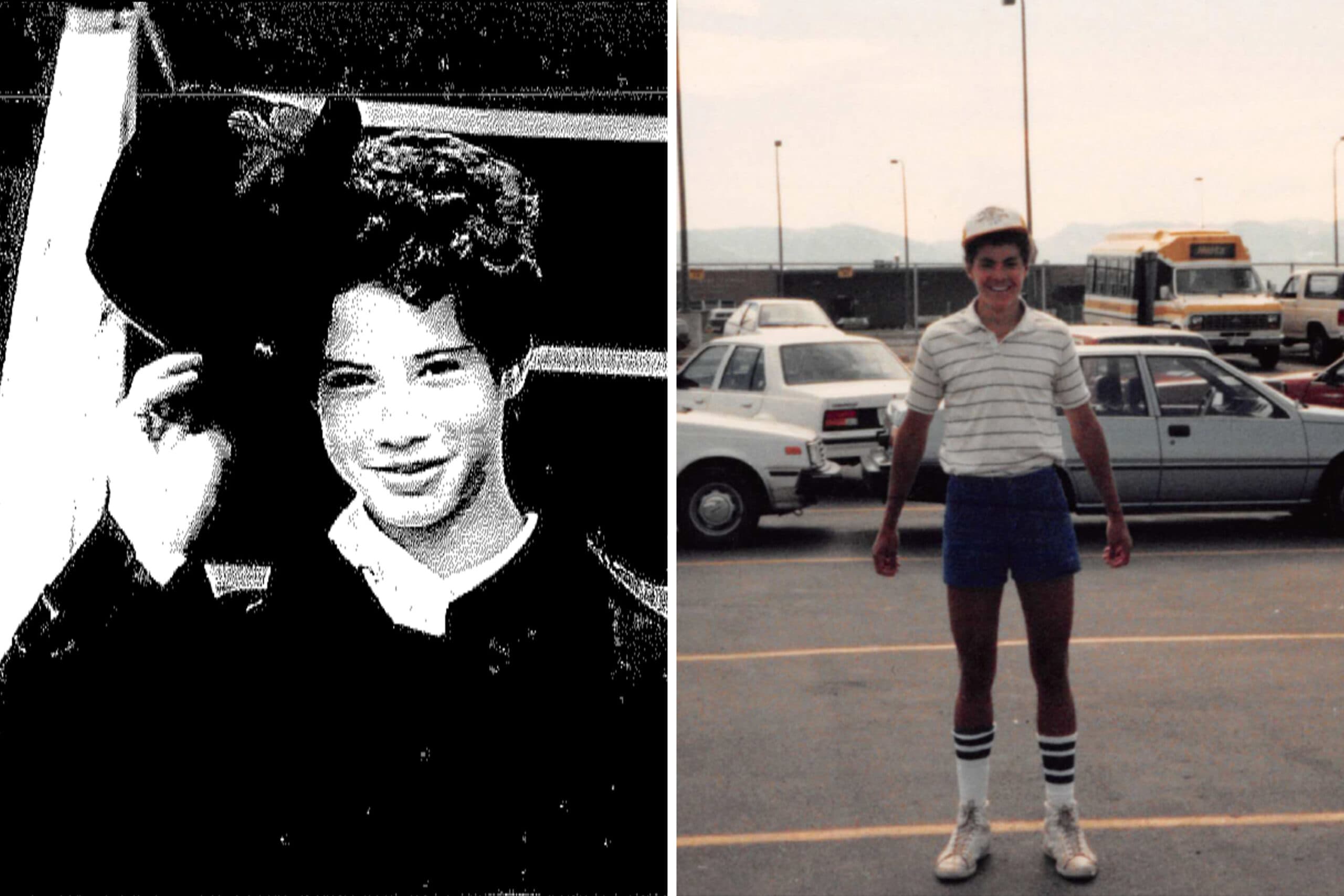 Eric Kane, left, pictured in 1985. Jacob Wideman, right, pictured in 1986. (Source: Family photo provided by the Kanes to the parole board, and Flagstaff Police Department)