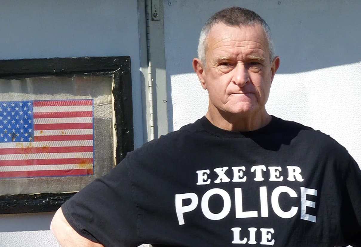 Bob Frese has long claimed, without evidence, that the Exeter Police are corrupt. His ability to make those claims without retribution is now heading to the Supreme Court. (Todd Bookman/NHPR)