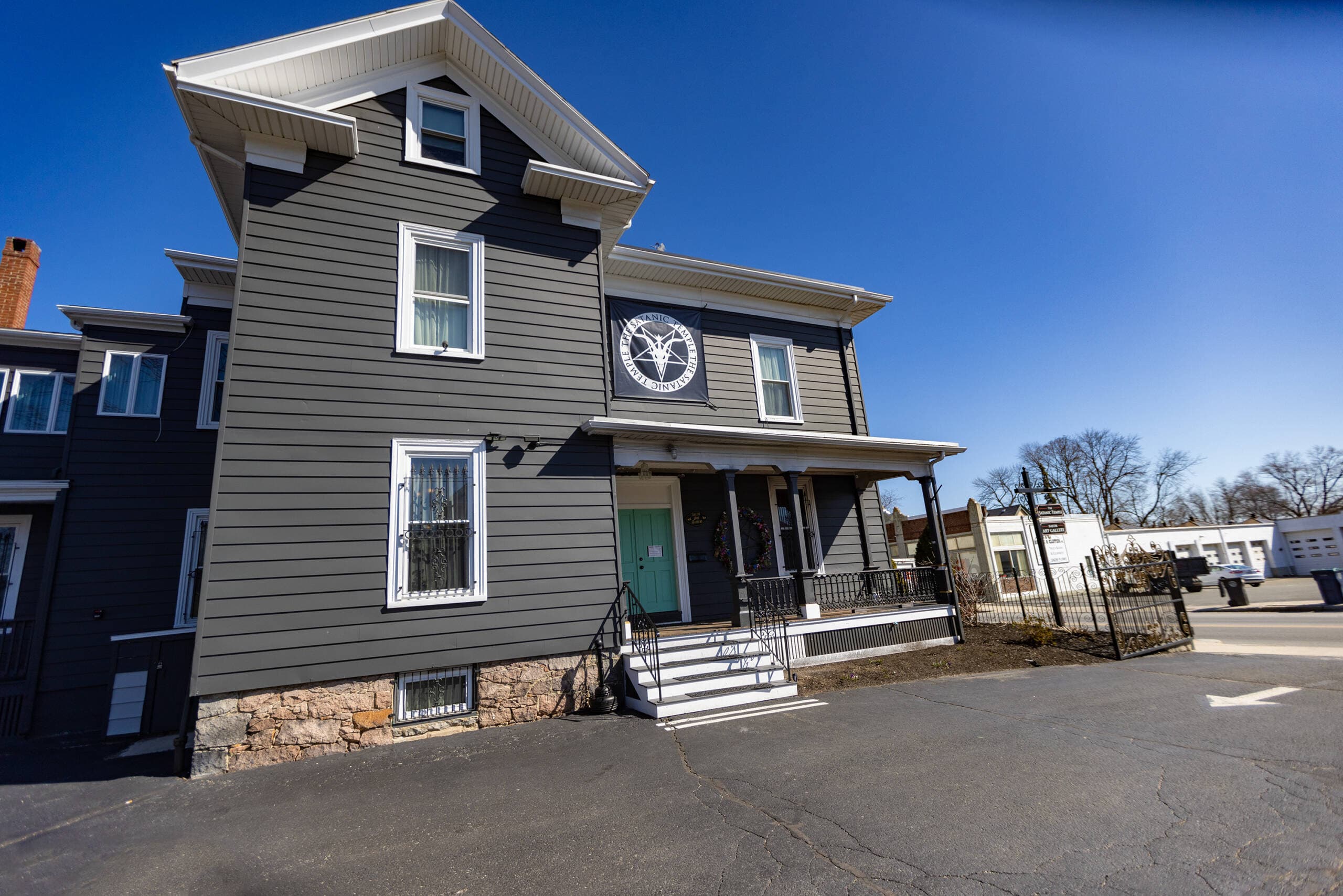 The Satanic Temple in Salem. (Jesse Costa/WBUR)