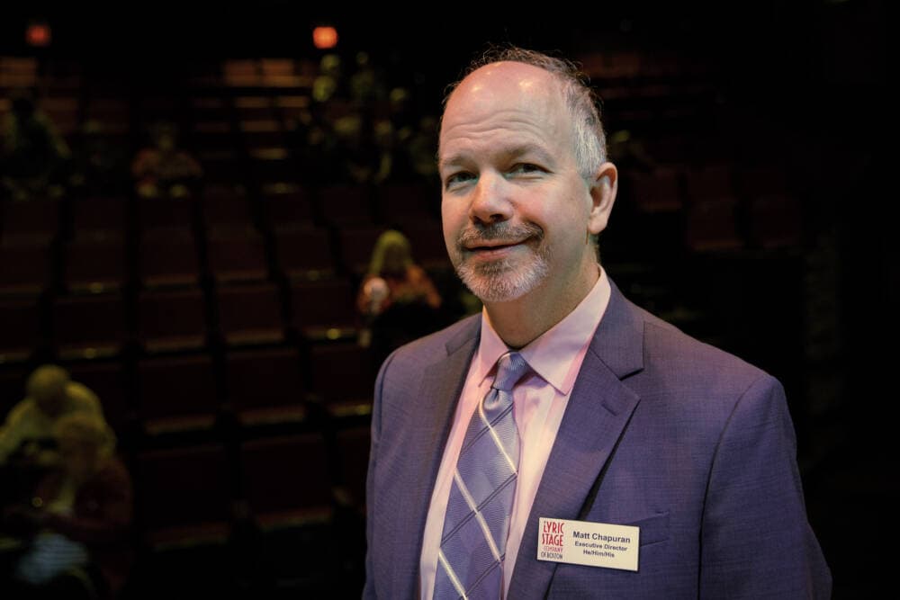 Lyric Stage Executive Director Matt Chapuran (Robin Lubbock/WBUR)