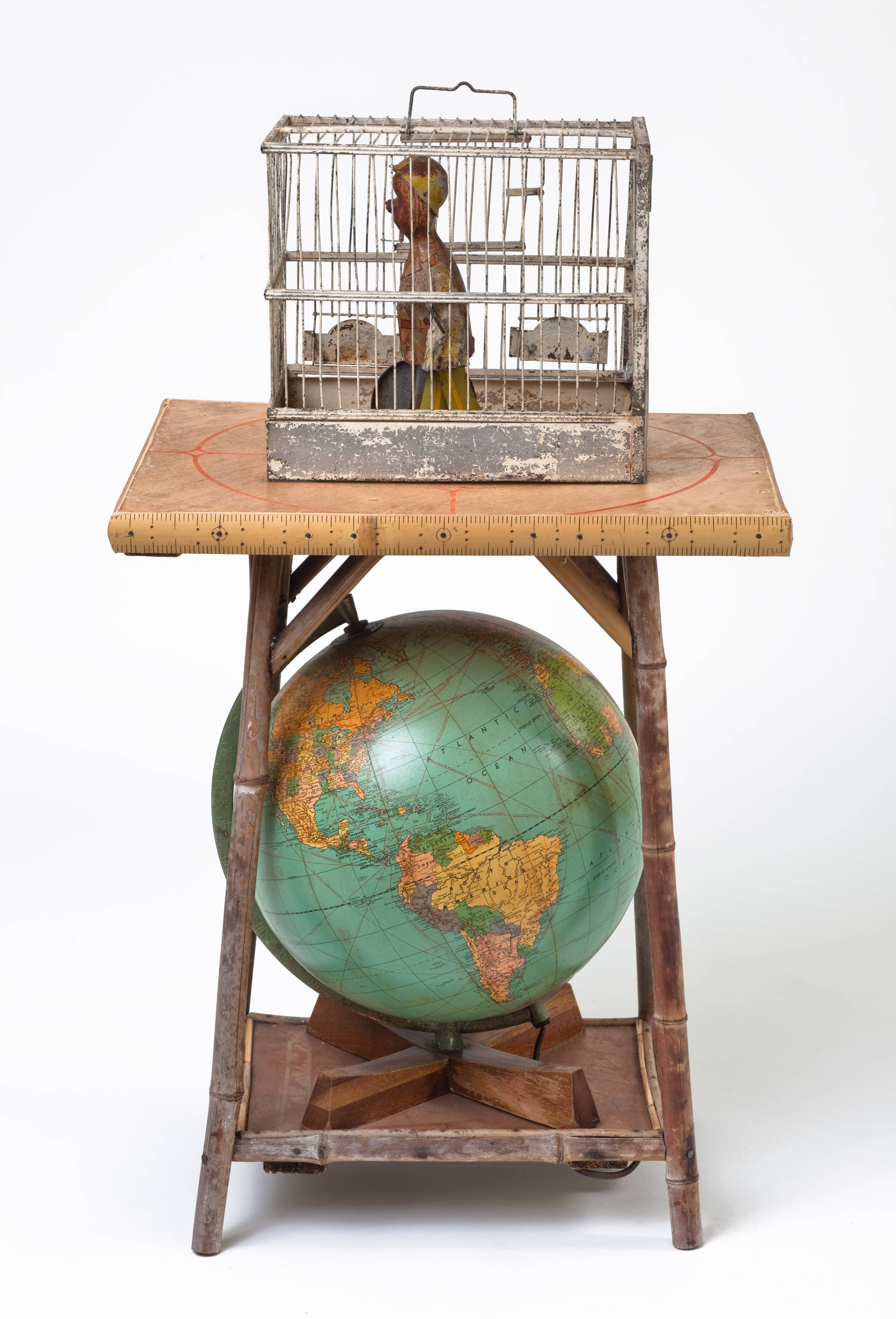 Betye Saar, "Globe Trotter," 2007. (Courtesy of the artist and Roberts Projects, Los Angeles, CA; Photo by Brian Forrest)