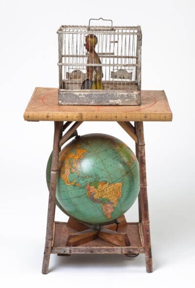 Betye Saar, &quot;Globe Trotter,&quot; 2007. (Courtesy of the artist and Roberts Projects, Los Angeles, CA; Photo by Brian Forrest)