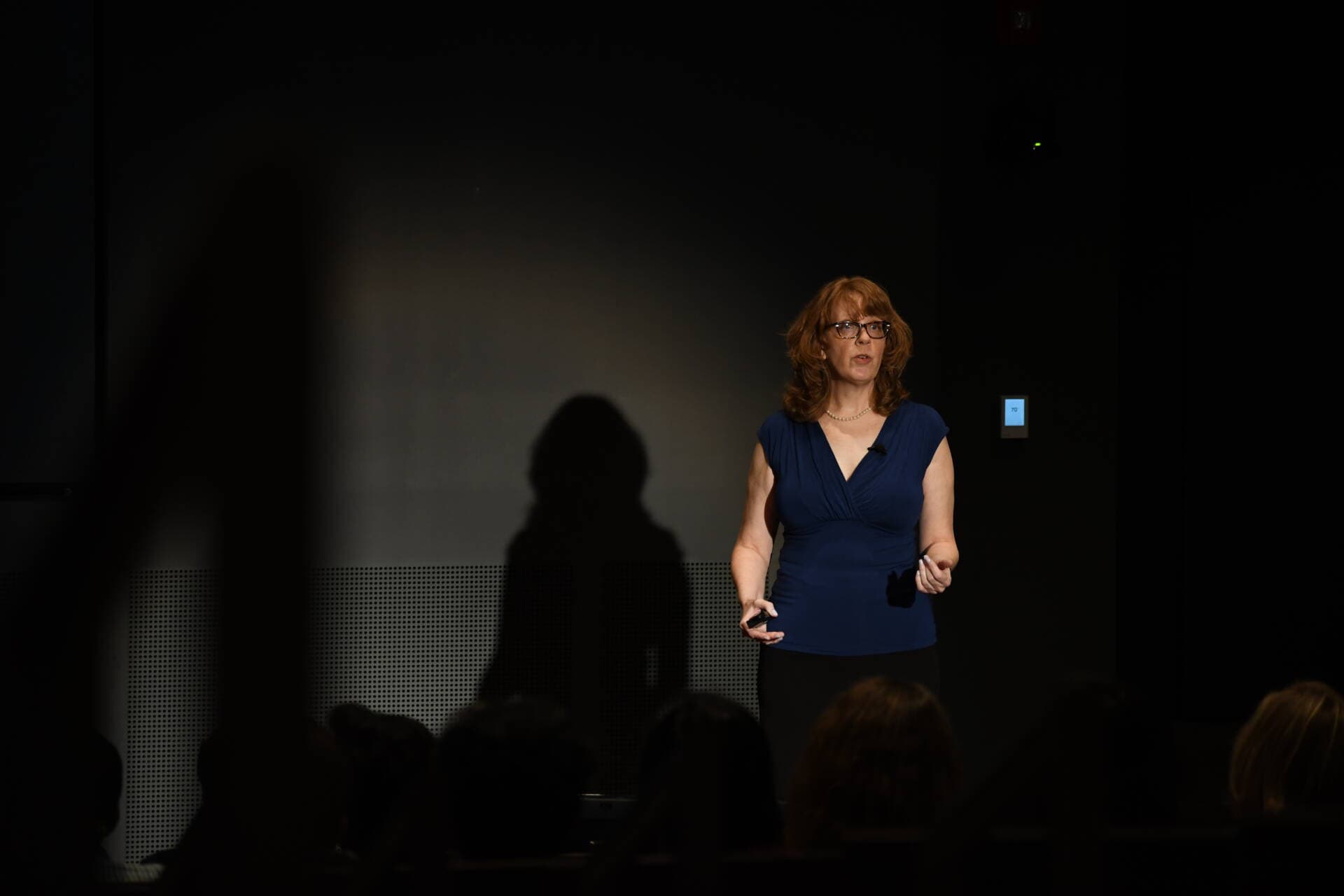 Manya Chylinski delivers a TedTalk on mental health. (Courtesy Avery Bleichfeld)