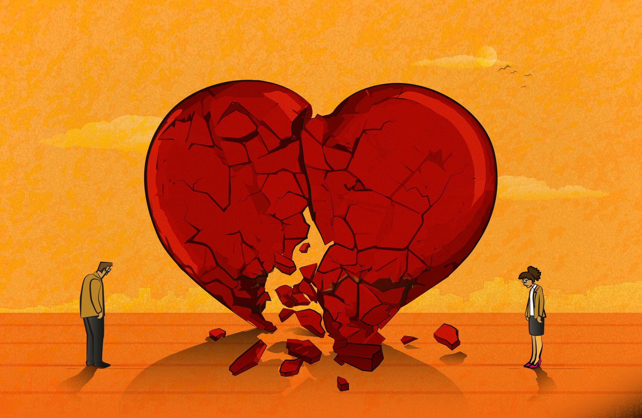 What if celebrities — and the rest of us — started talking about the real feelings that accompany a difficult marriage and the painful decision to divorce? asks Oona Metz. (Cemile Bingol/Getty Images)