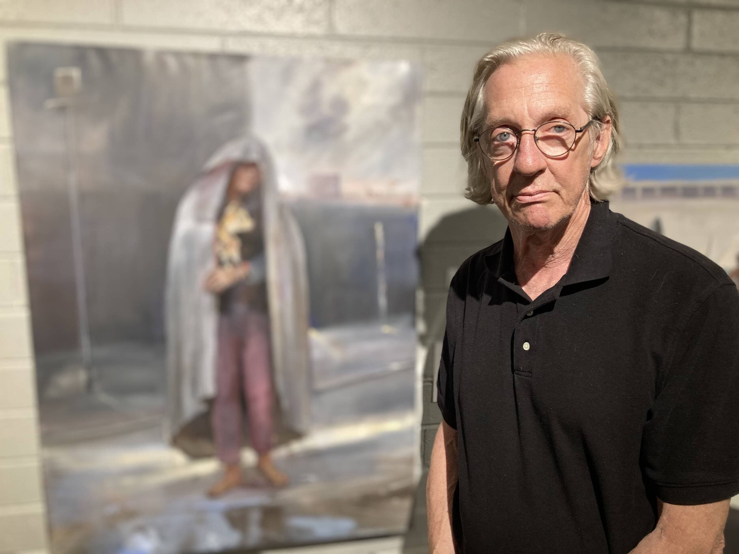 Artist Joel Coplin and a group of business owners brought a lawsuit against the city to clean up the neighborhood and address homelessness in downtown Phoenix. (Peter O'Dowd/Here &amp; Now)