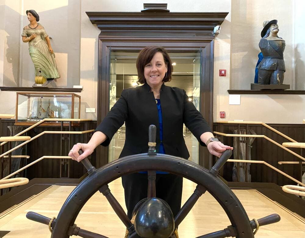 New Bedford Whaling Museum president and CEO Amanda McMullen. (Andrea Shea/WBUR)