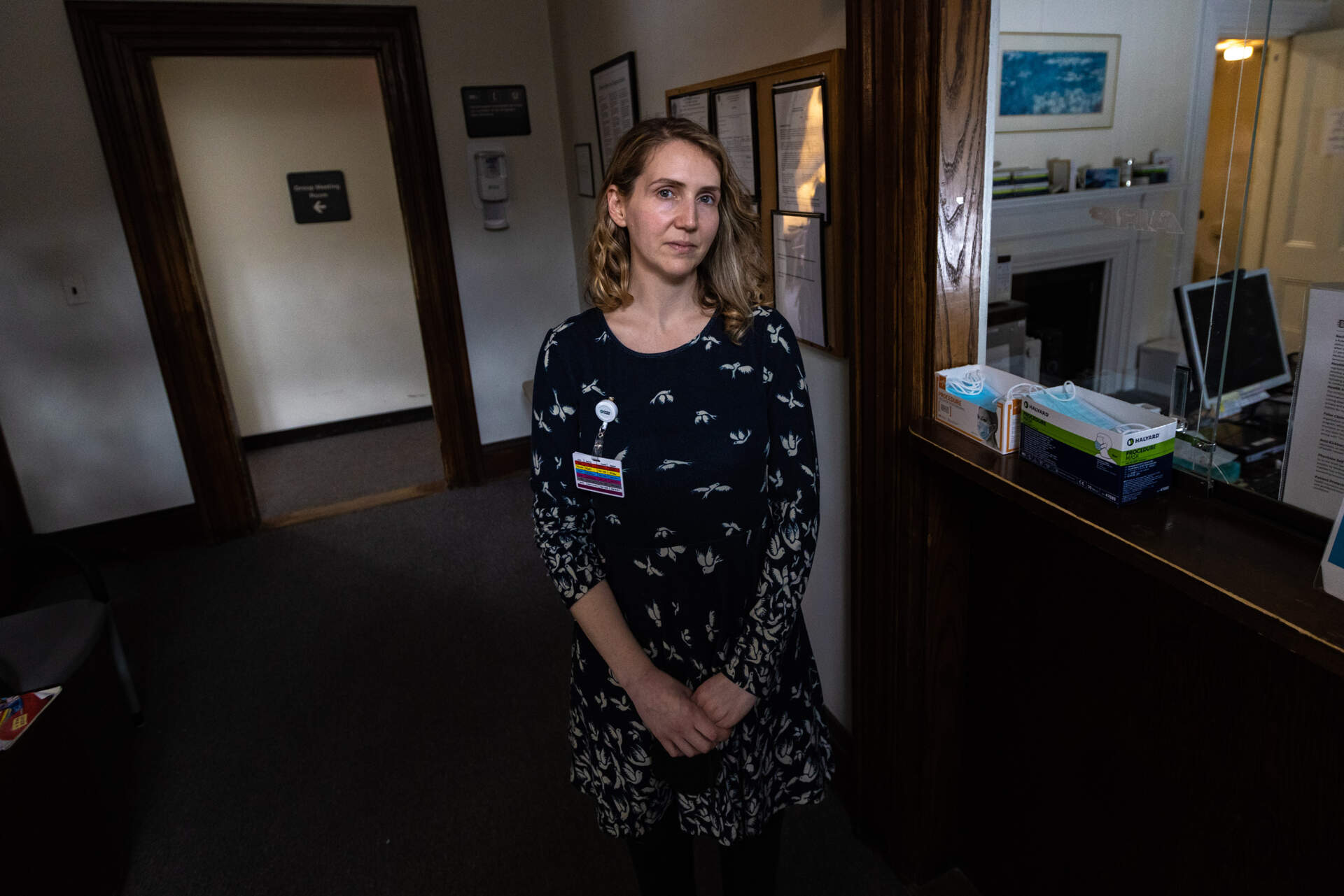 Dr. Stephanie Stratigos is a psychiatrist and addiction medicine physician who ran Emerson's Addictions Recovery Program. (Jesse Costa/WBUR)