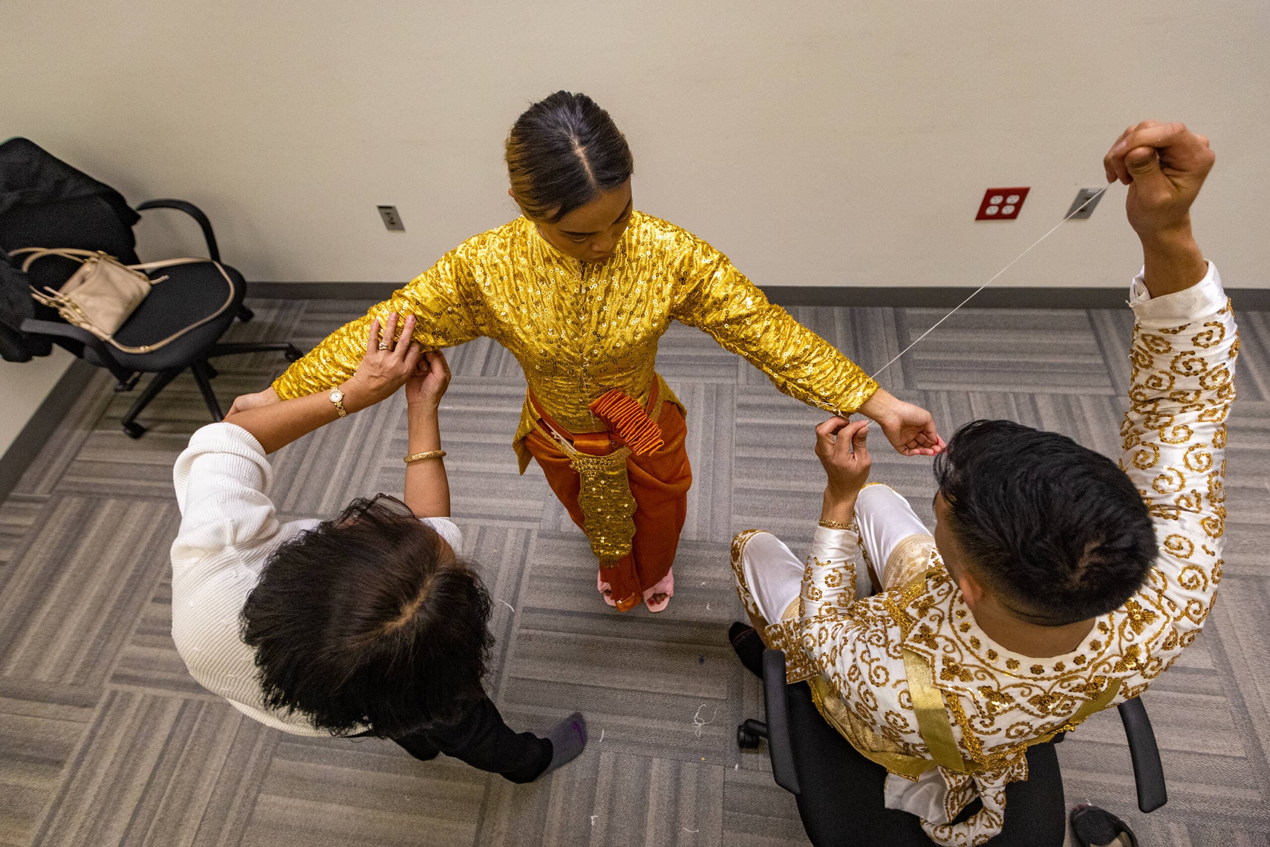 Master teacher of classical and folk dance Phousita Huy and principal dancer Cheymony
