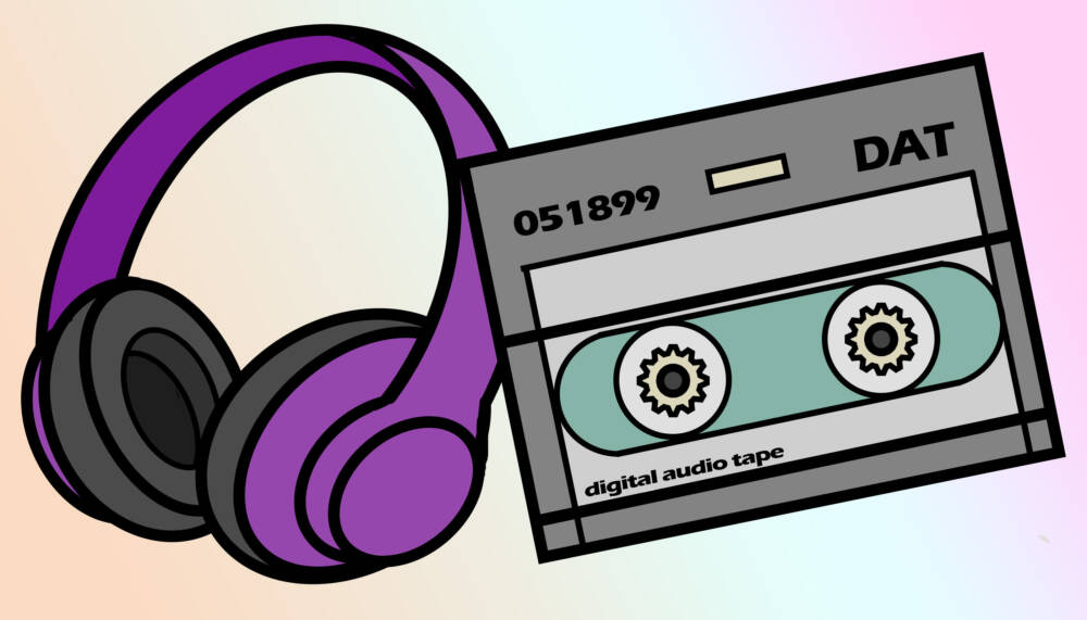 A stroll around the WBUR offices led to the discovery of an archive of broadcasts. (Grace Griffin/Here & Now)