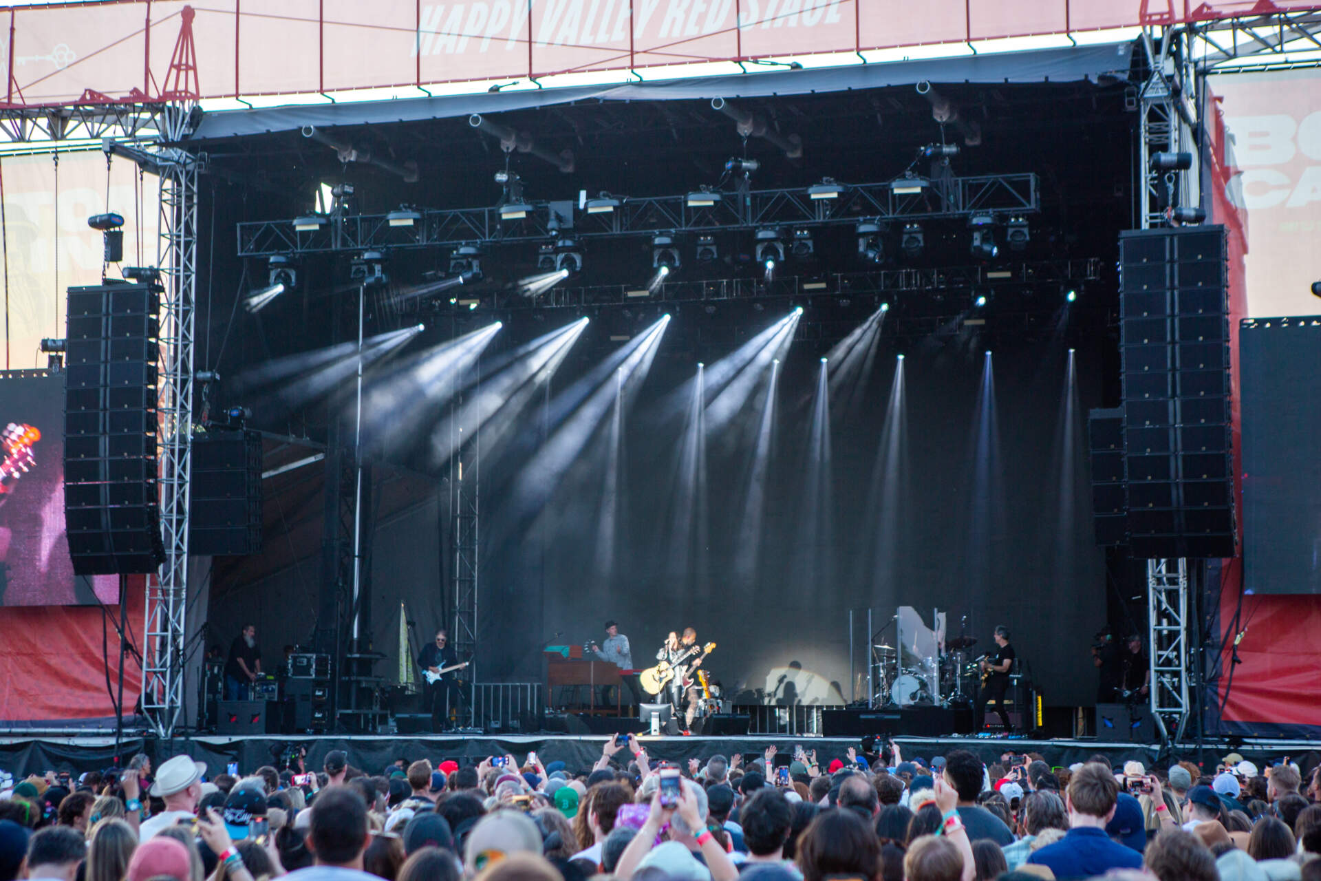 Alanis Morissette rocks the Red Stage at Day 2 of Boston Calling. (Jacob Garcia/WBUR)