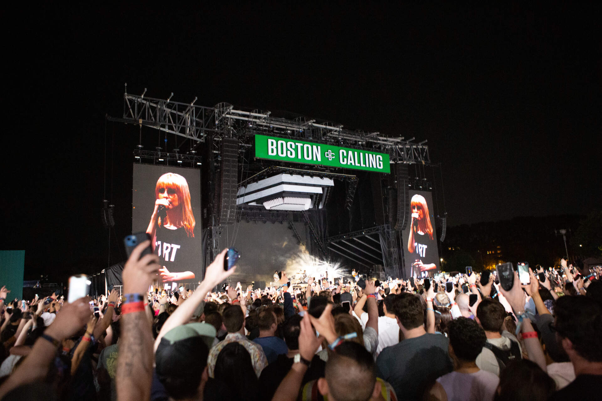 Paramore close out the Boston Calling festival. (Jacob Garcia/WBUR)