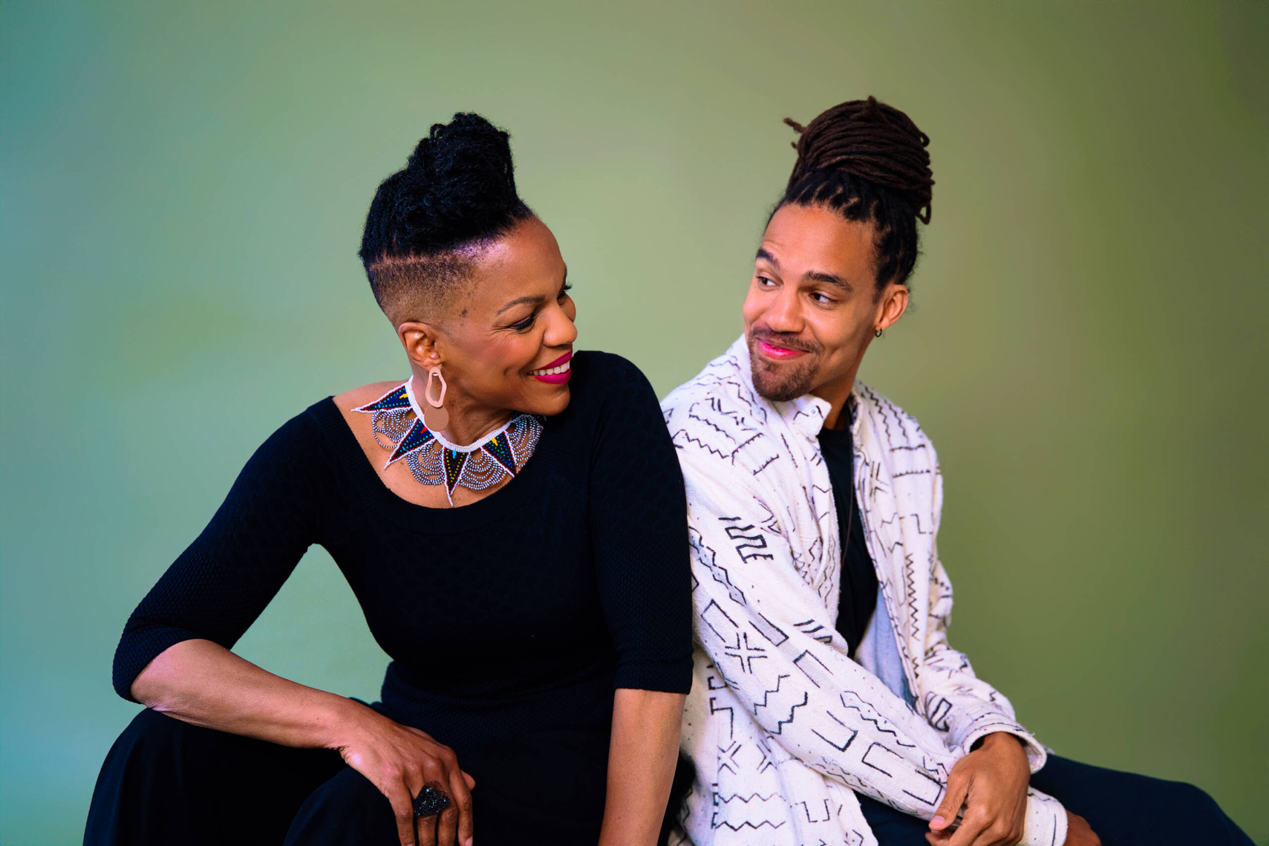 Nnenna Freelon (left) and Pierce Freelon (right) created the new album "Ancestars." (Chris Charles)