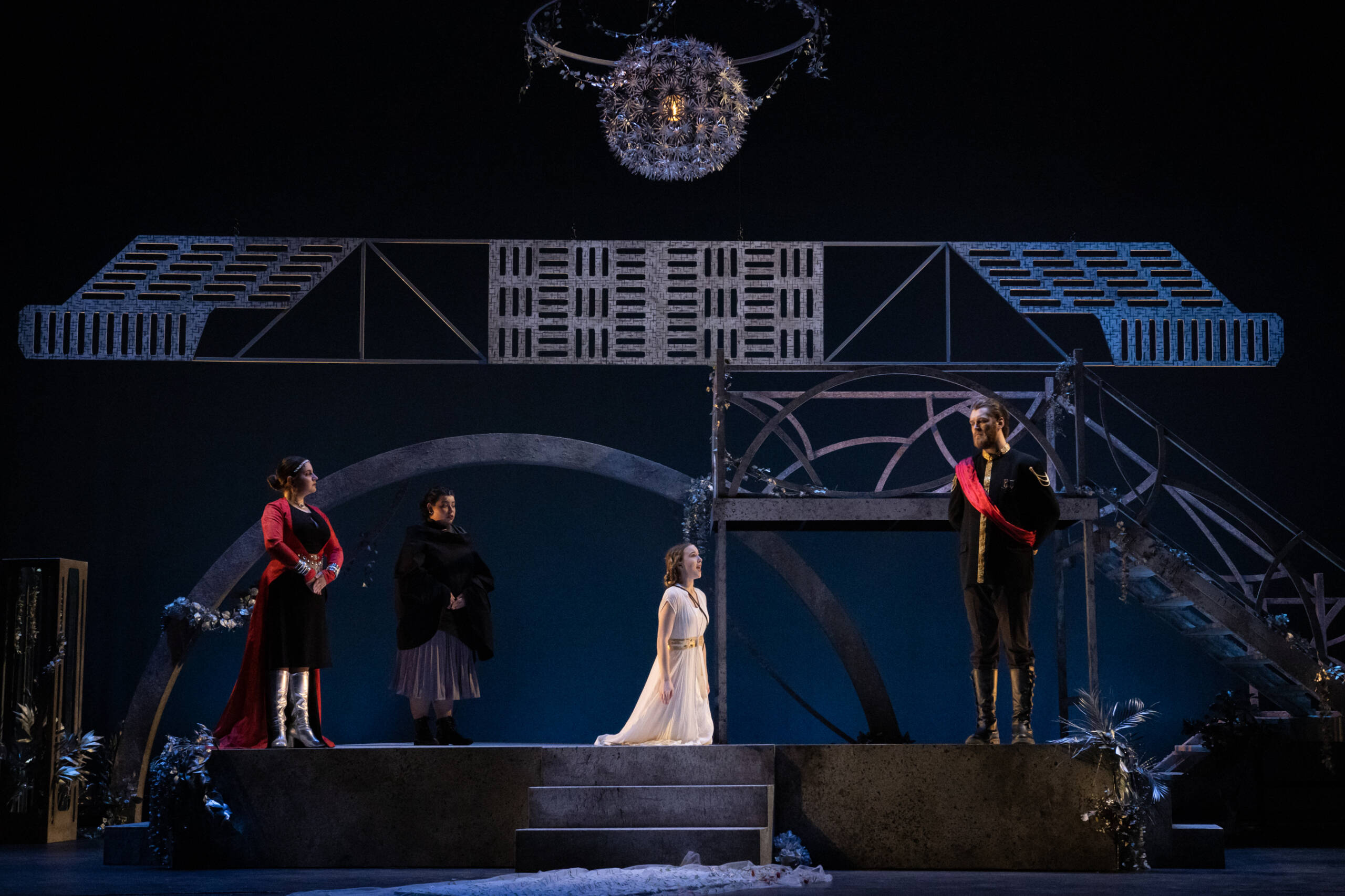 The cast of Commonwealth Shakespeare Company Stage 2’s production of “Romeo & Juliet.” (Courtesy Gillian Gordon)