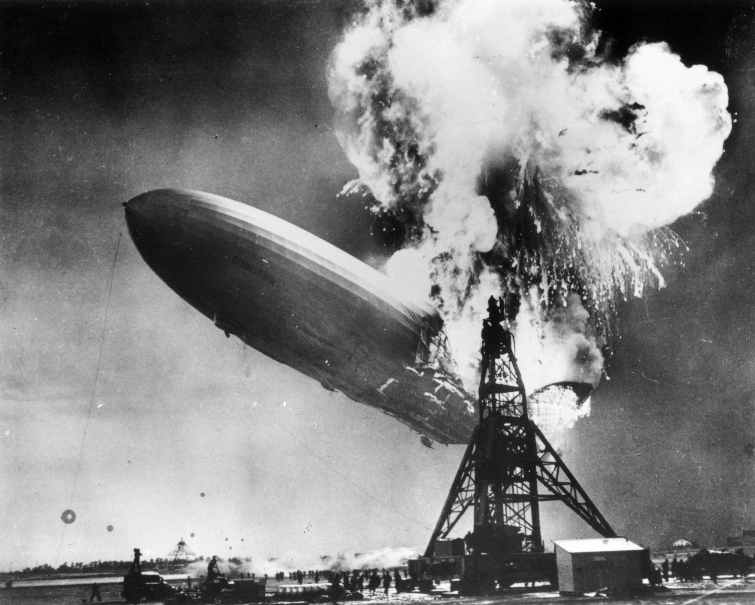 Footage of the 1937 Hindenburg disaster is stored behind paywalls. "A History Of The World According To Getty Images" makes it and other historical documents available to the public. (Sam Shere/Getty Images)