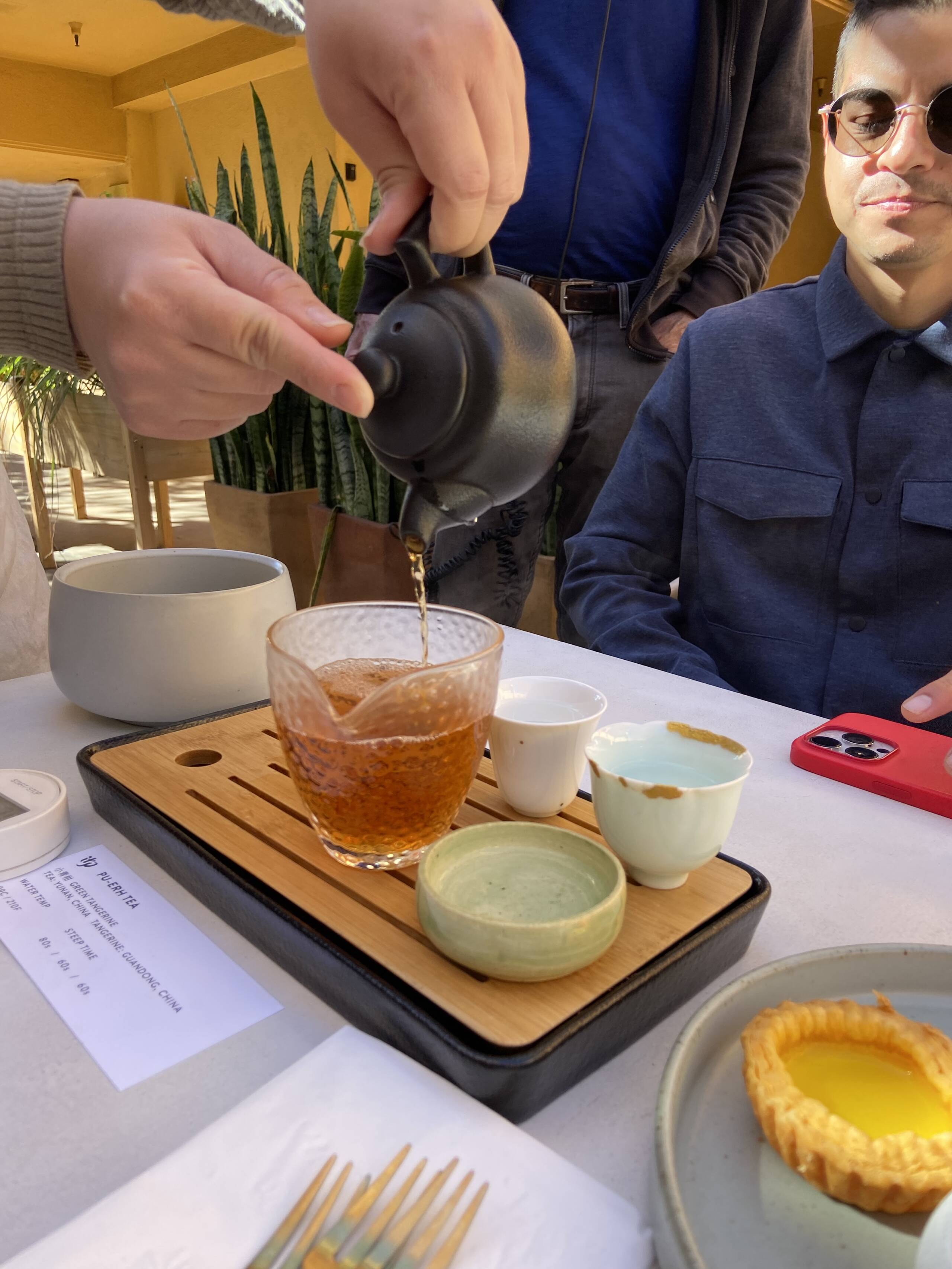 Tea from Steep in Chinatown. (Kathy Gunst/Here & Now)