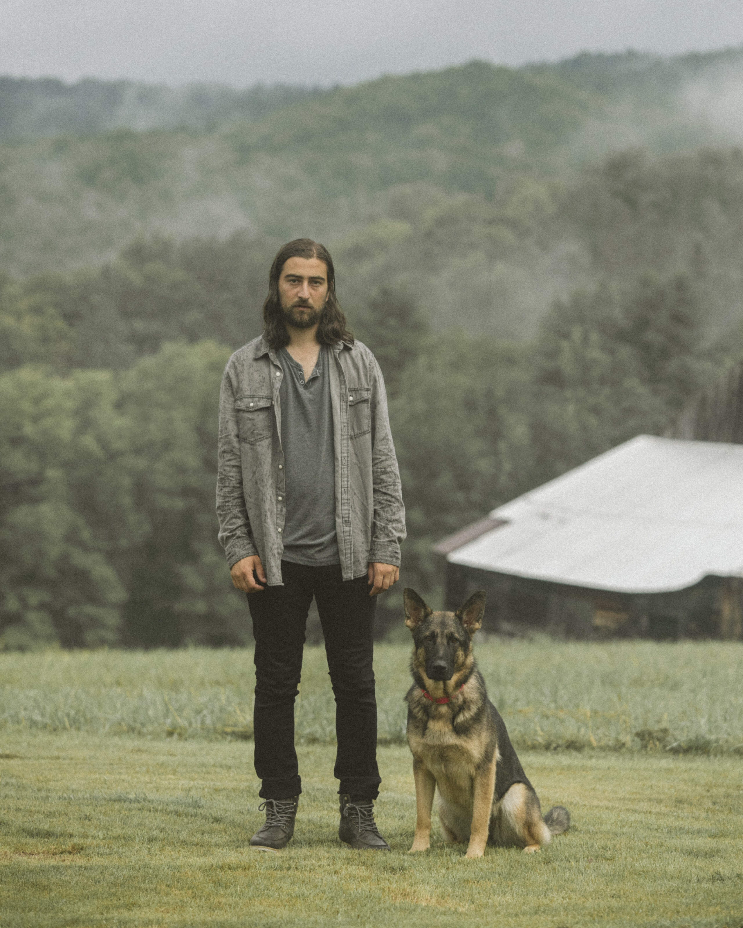 Noah Kahan with his dog, Penny. (Courtesy Patrick McCormack) 