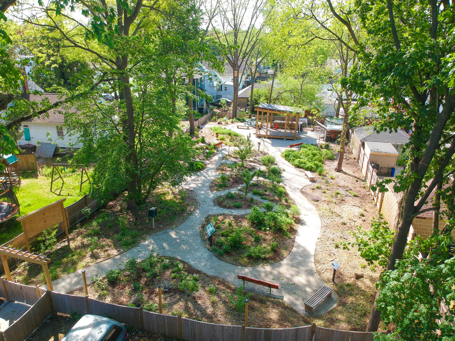A 'food forest' in Mattapan is a space to harvest food and grow community |  WBUR News