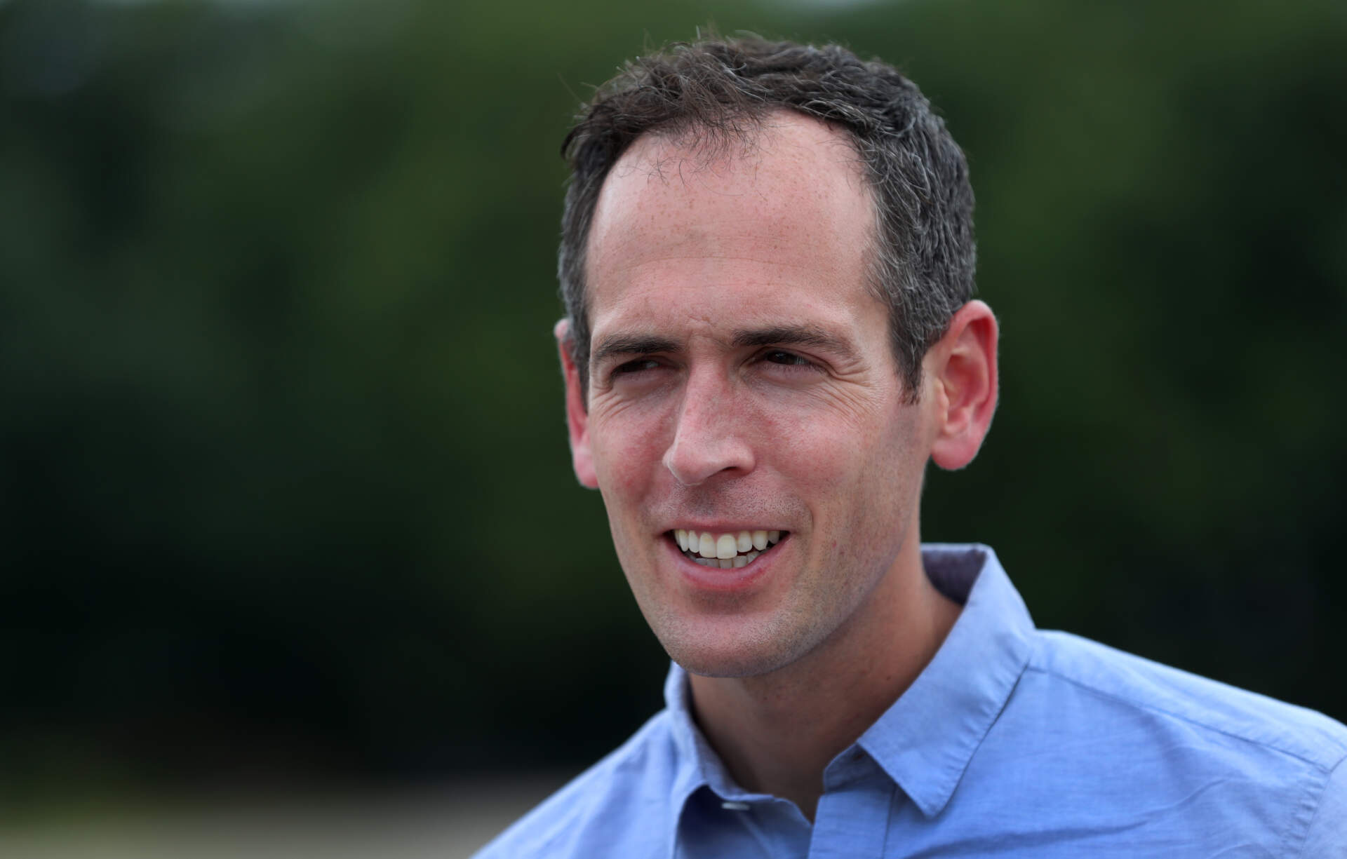 Dr. Robbie Goldstein, an infectious disease specialist at MGH, in Brockton, Mass. in 2020. (David L. Ryan/The Boston Globe via Getty Images)