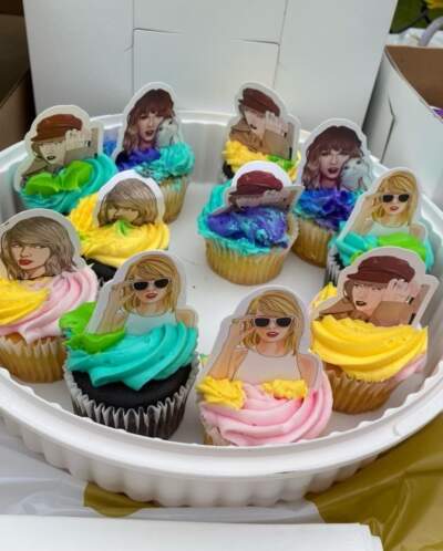 Taylor Swift cupcakes were a featured item at the author's pre-concert tailgate. (Courtesy Joanna Weiss)