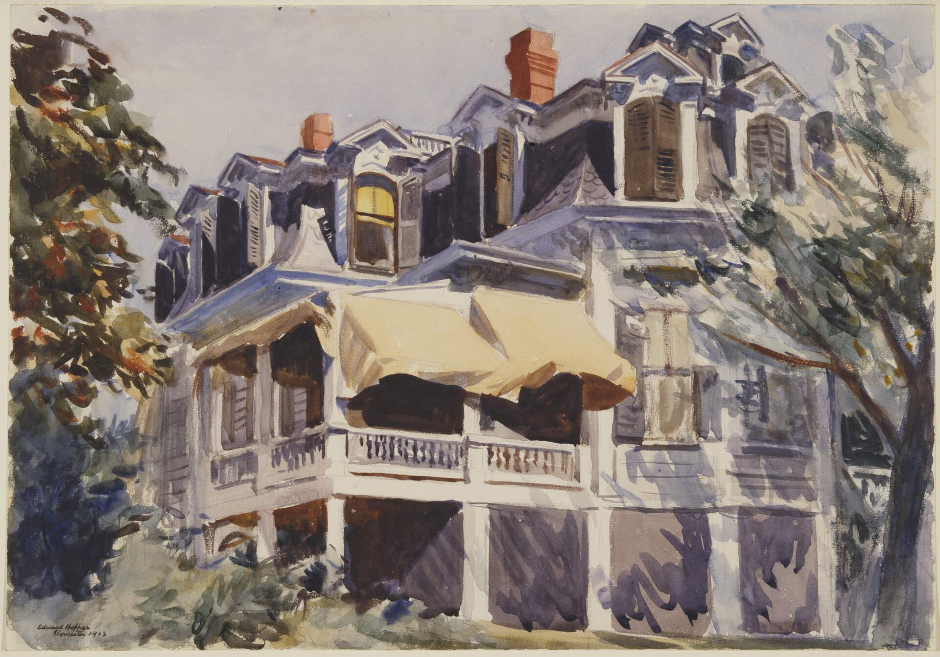 Edward Hopper, &quot;The Mansard Roof,&quot; 1923. (Courtesy The Brooklyn Museum, New York;Museum Collection Fund; heirs of Josephine N. Hopper; Artists Rights Society, NY)