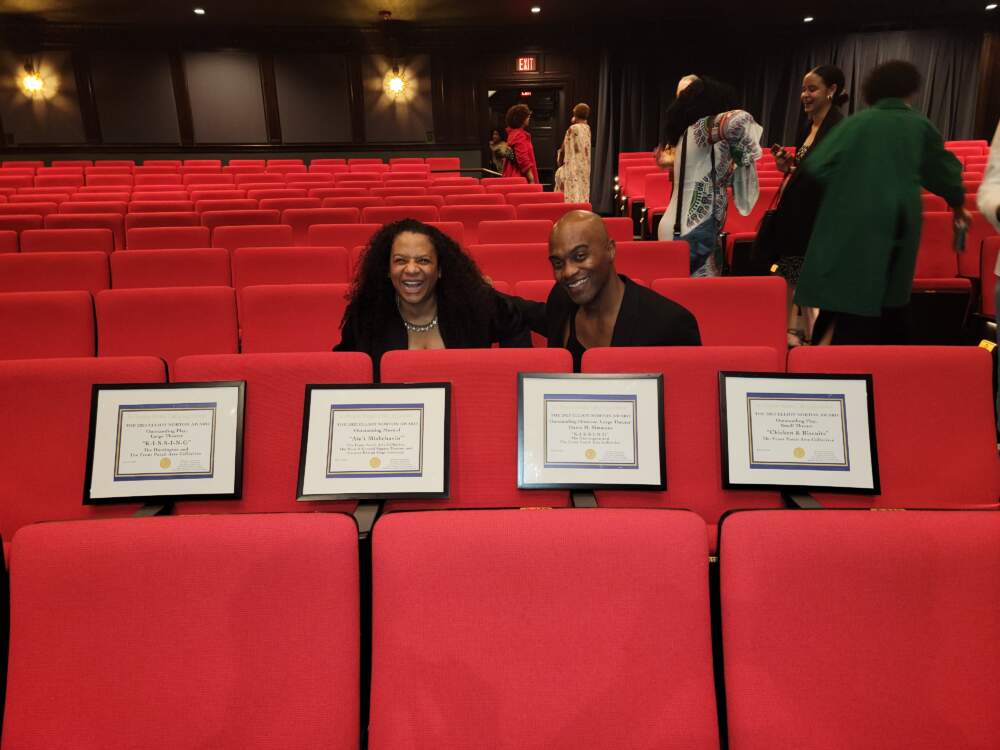 Dawn Meredith Simmons and Maurice Emmanuel Parent at the Elliot Norton Awards in May 2023. The Front Porch Arts Collective won 12 awards that evening. (Photo by Donovan Holt courtesy Maurice Emmanuel Parent)