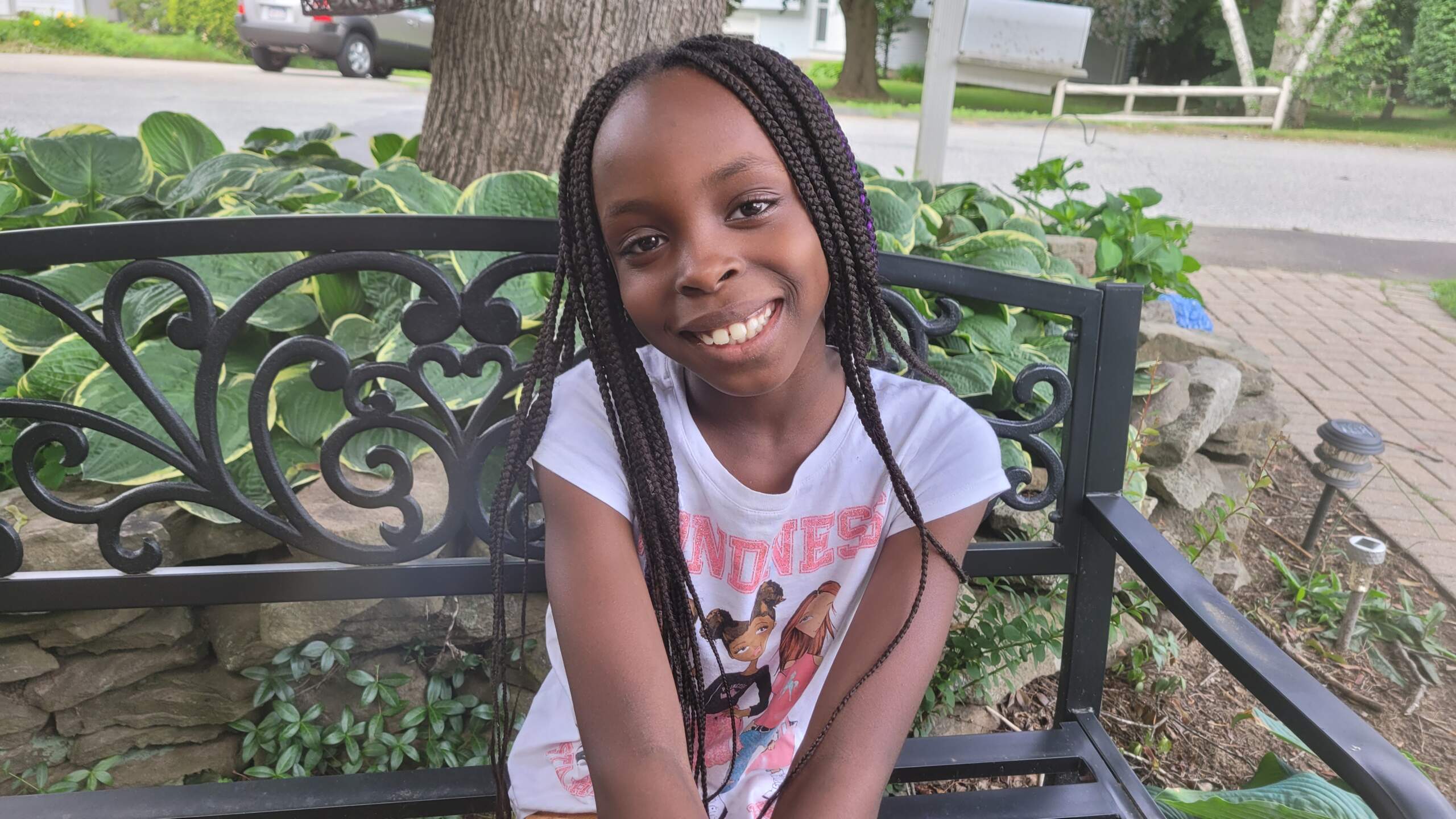 Leila Osho says her favorite part of second grade was being able to have lunch and recess with all of her friends without worrying about masks and social distancing. (Courtesy Jasmine Osho)