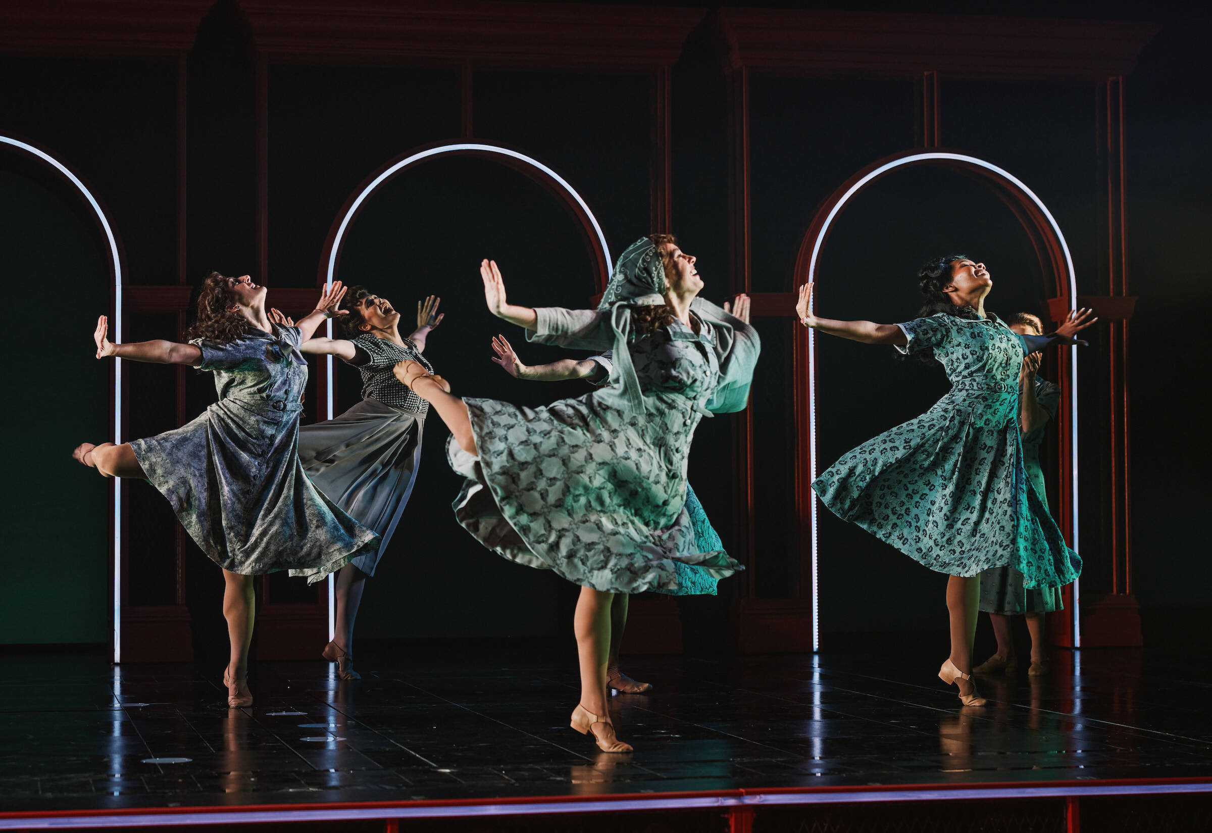 The company of "Evita" at American Repertory Theater. (Courtesy Emilio Madrid)